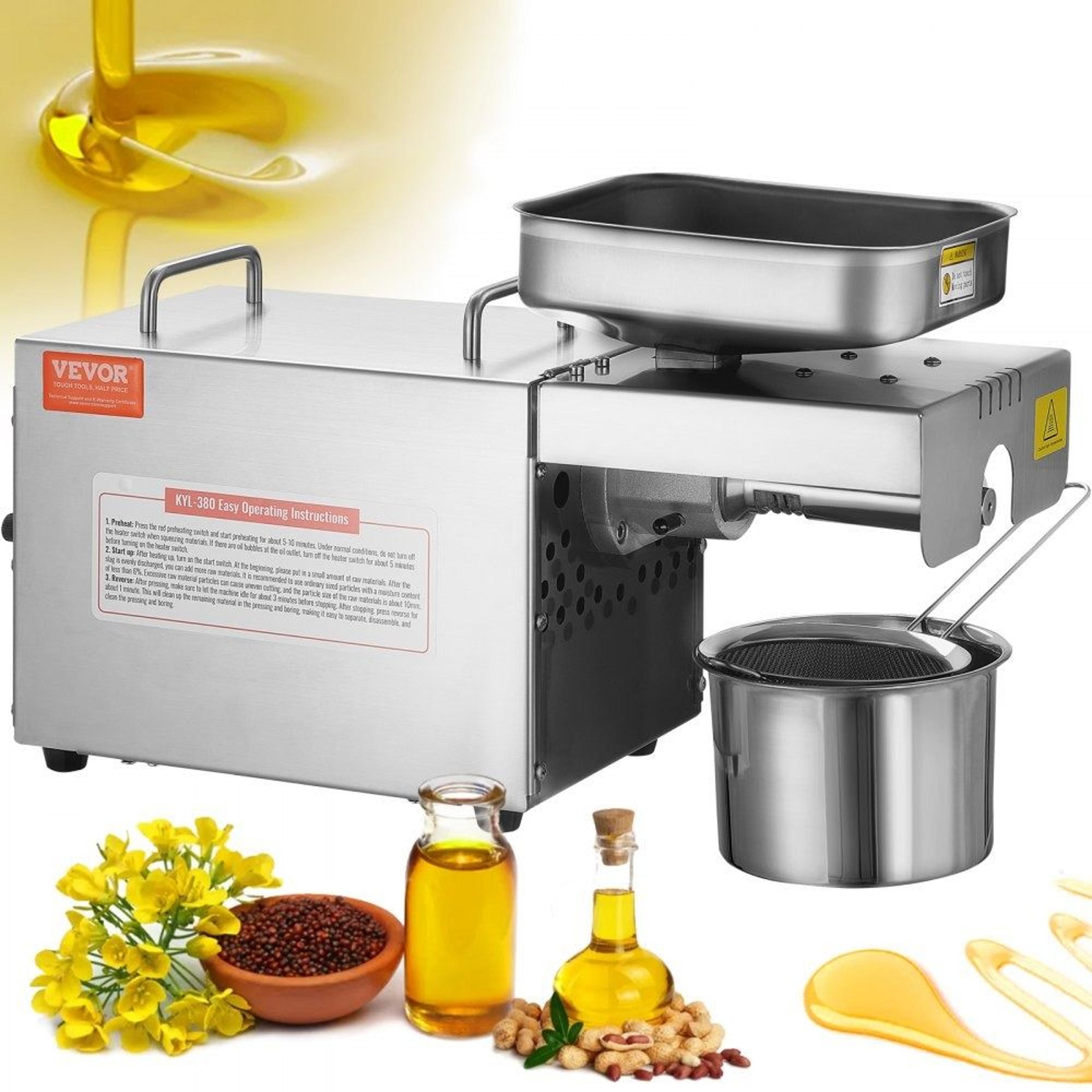 700W Electric Oil Press Machine Stainless Steel Seed Oil Extractor For Fresh Homemade Oils 1