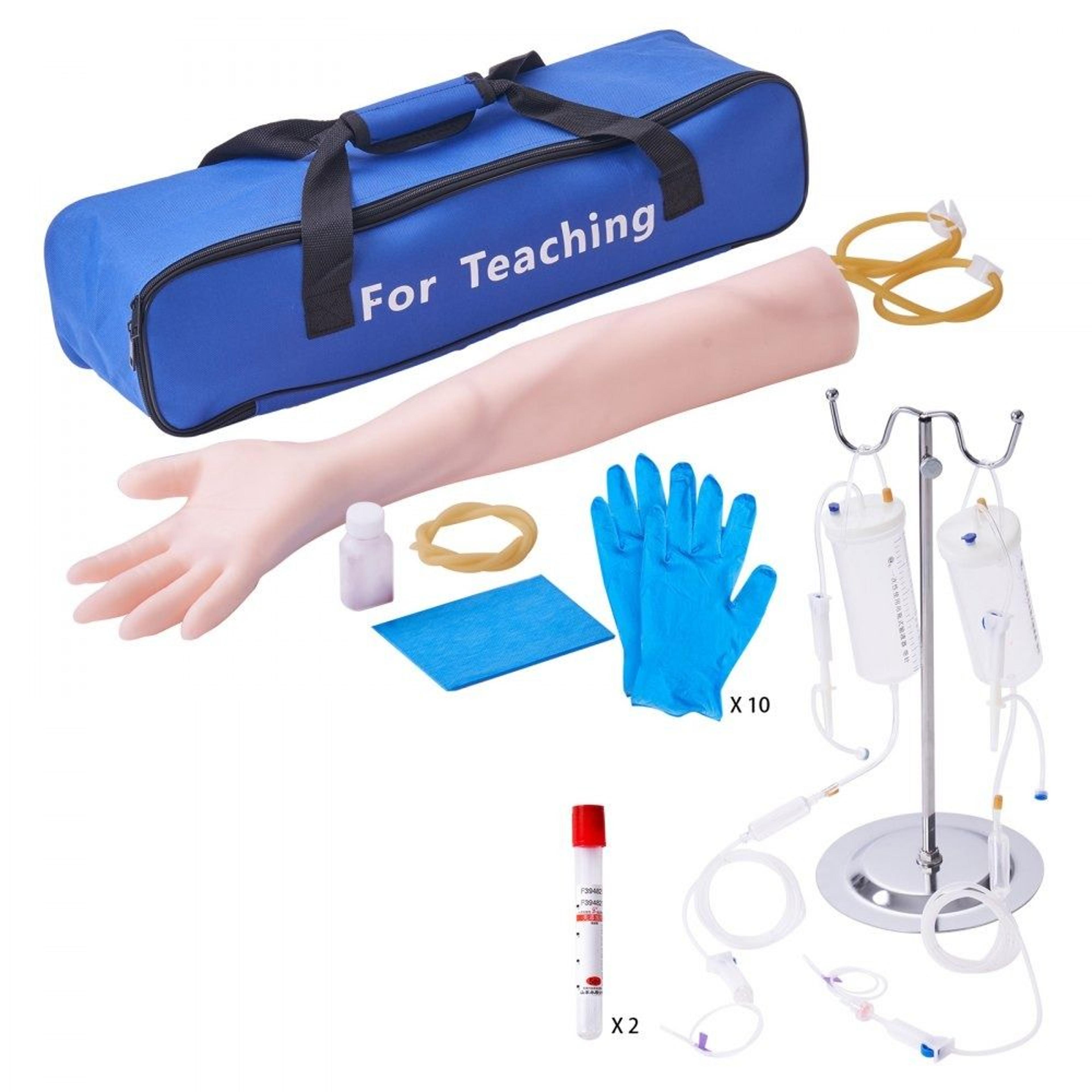 realistic phlebotomy practice arm iv venipuncture training kit