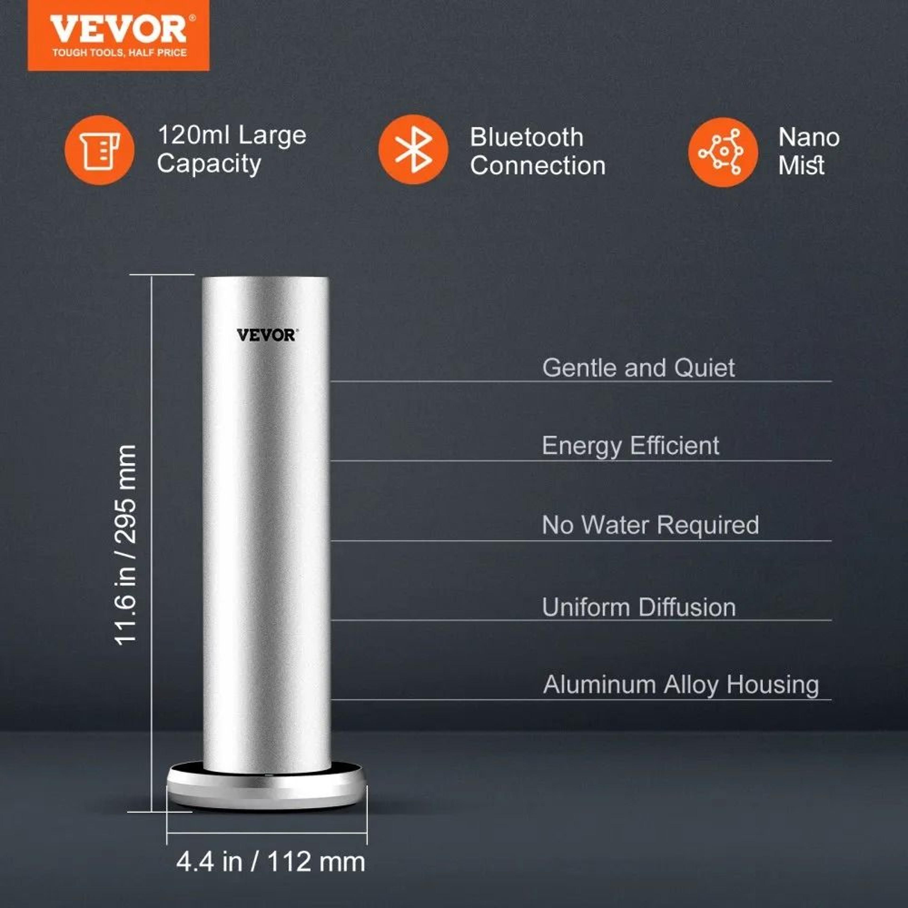 Smart Waterless Essential Oil Diffuser With Bluetooth Control For Large Rooms 2