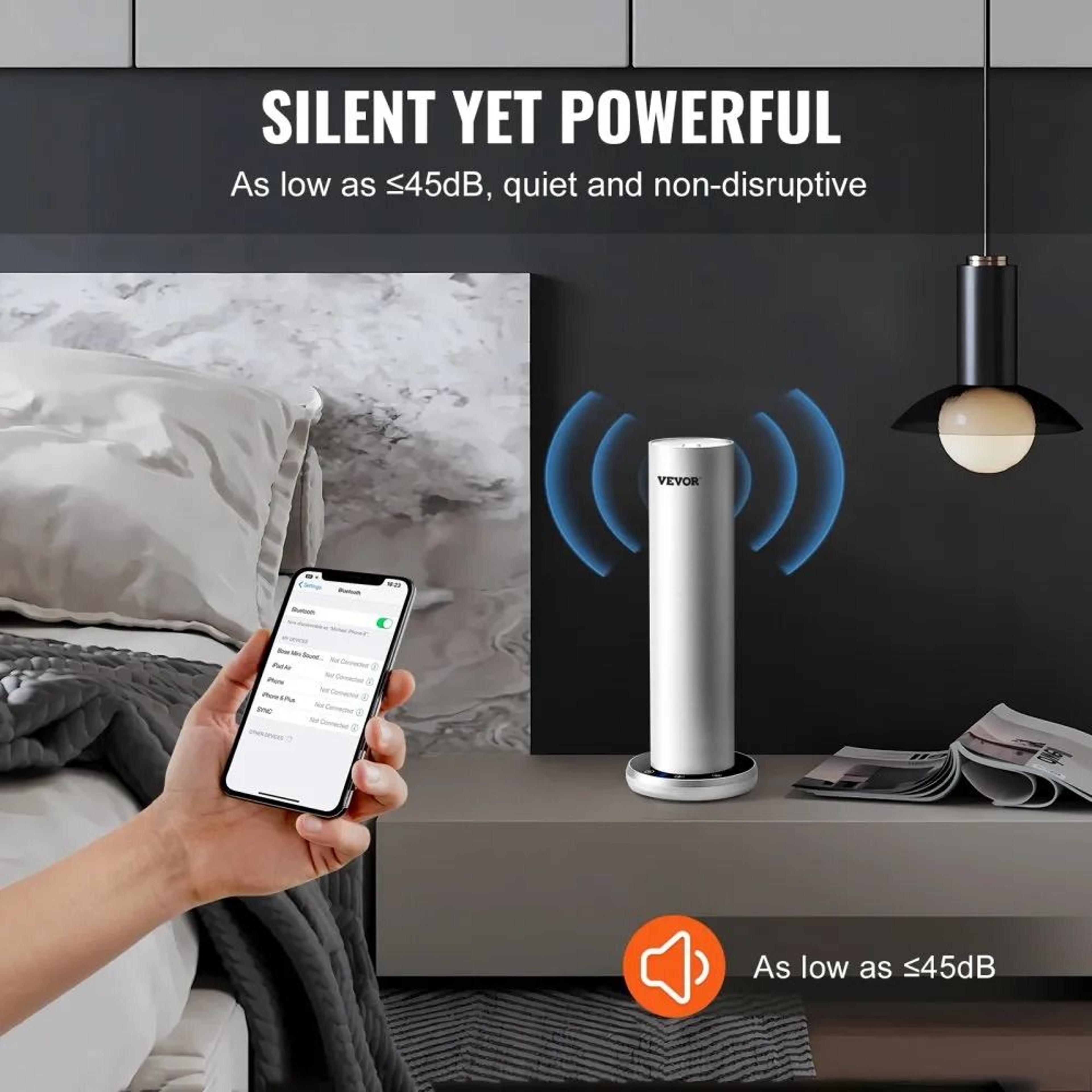 Smart Waterless Essential Oil Diffuser With Bluetooth Control For Large Rooms 4