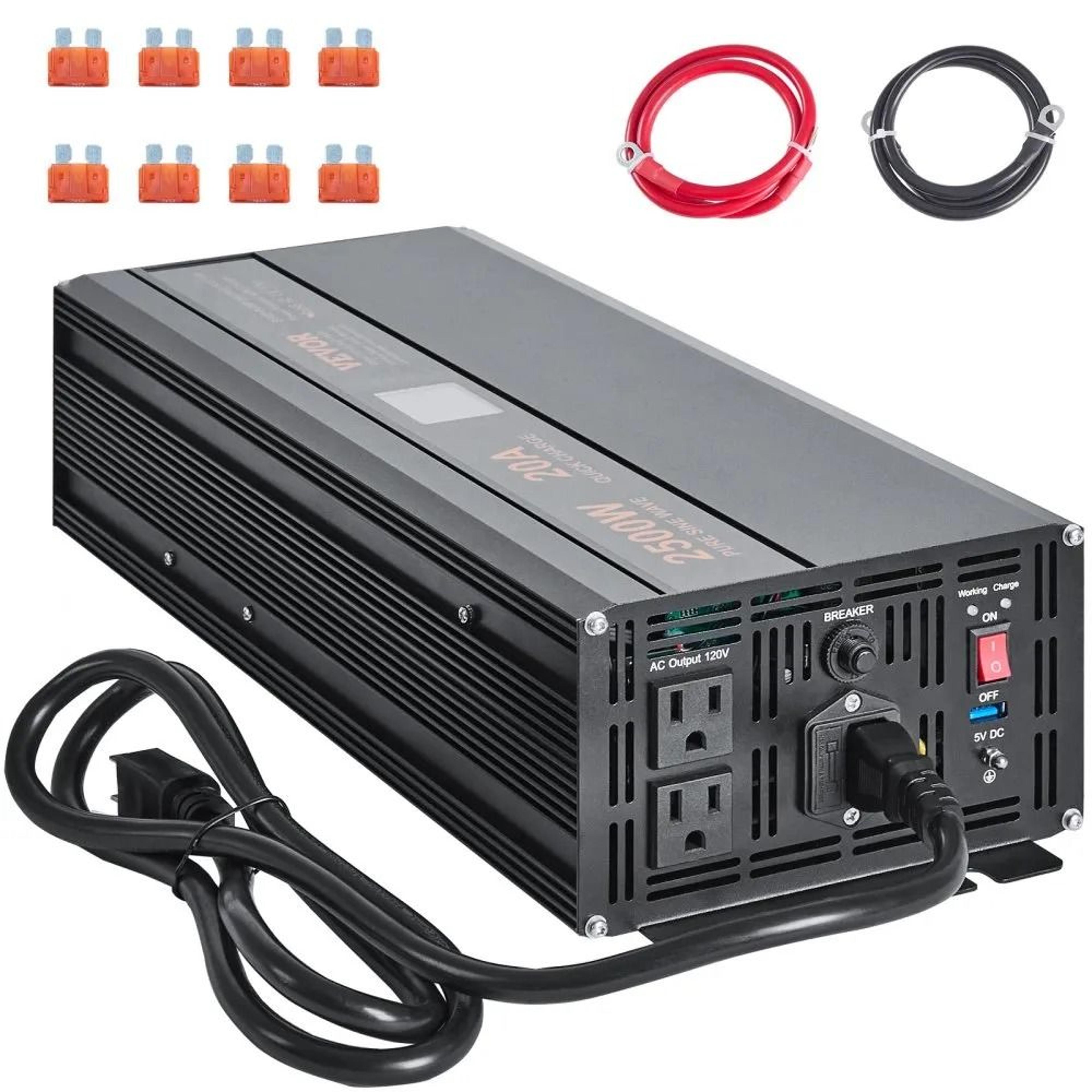 2500w sump pump battery backup inverter with lcd auto switching and dual pump support