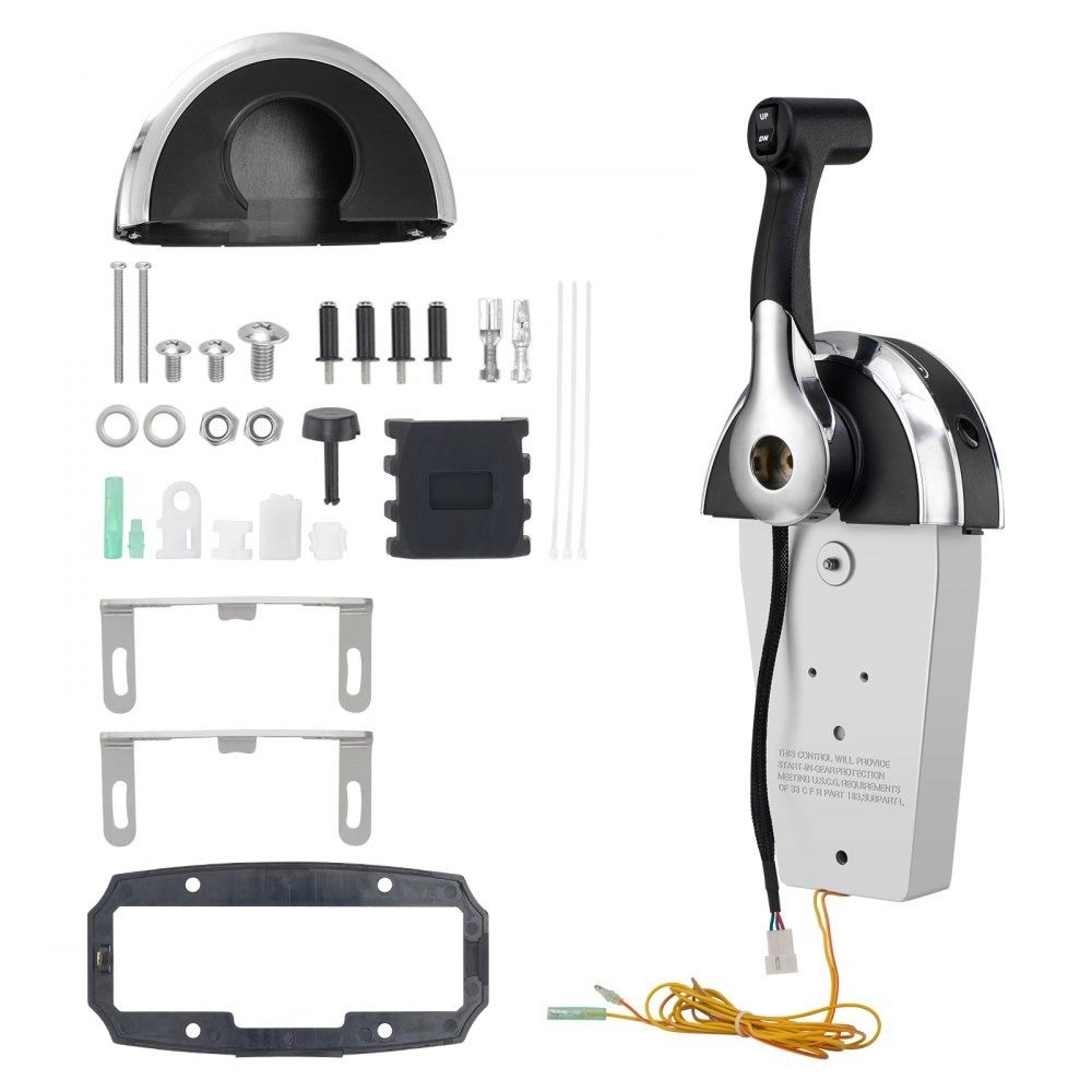 top mount boat throttle control with power trim switch for mercury outboard motors