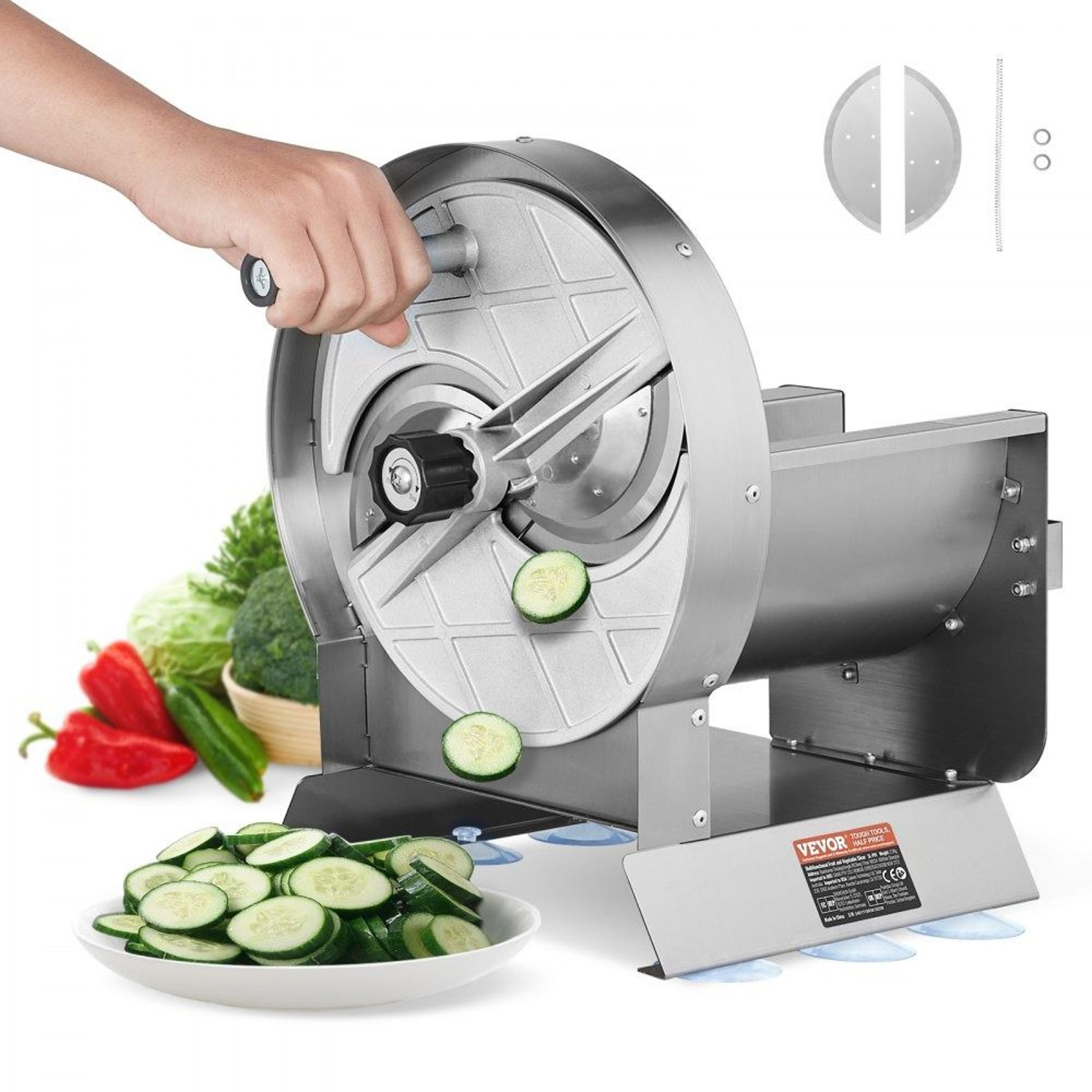 adjustable commercial vegetable fruit slicer stainless steel manual food cutter