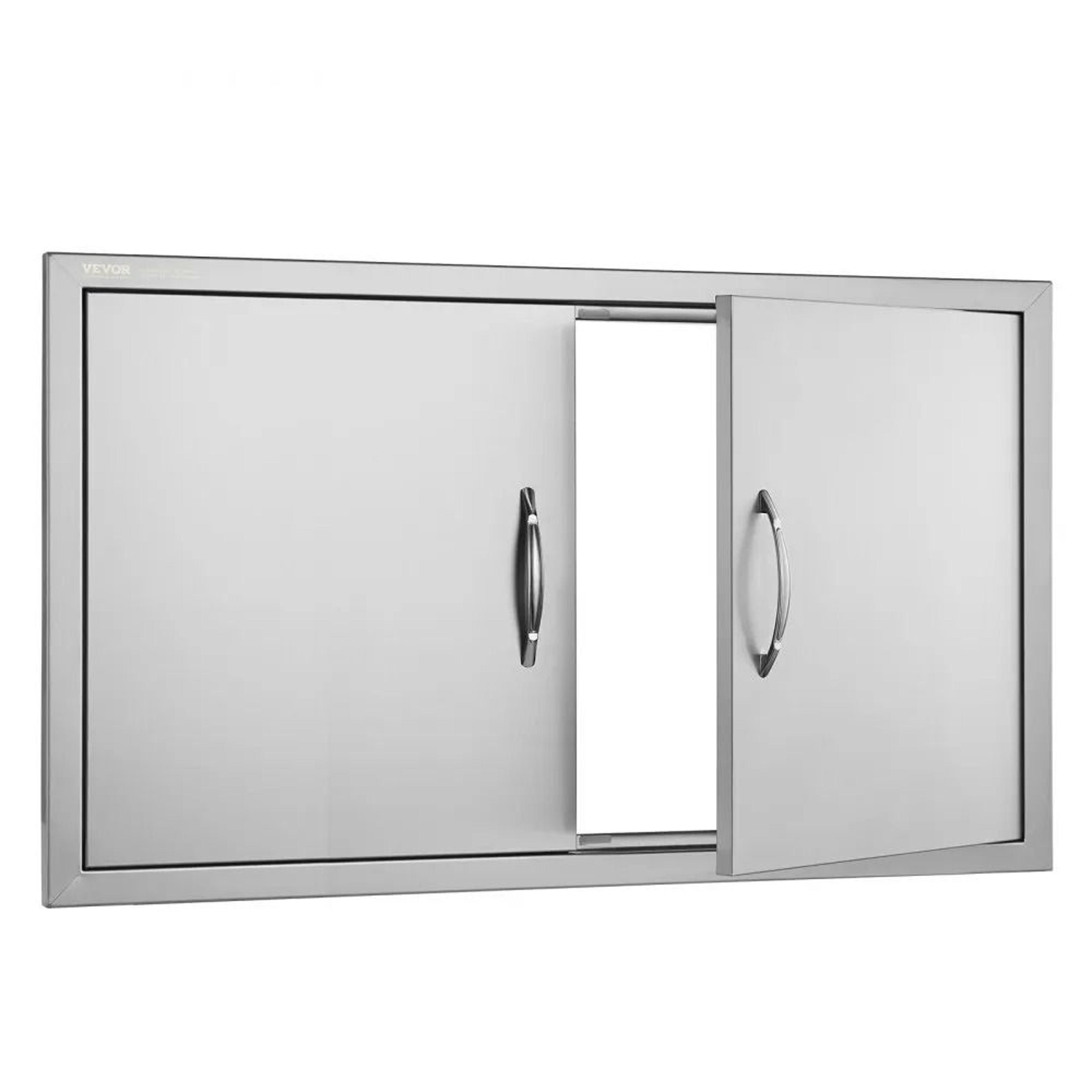 36 x 21 stainless steel bbq access door for outdoor kitchen and grill island