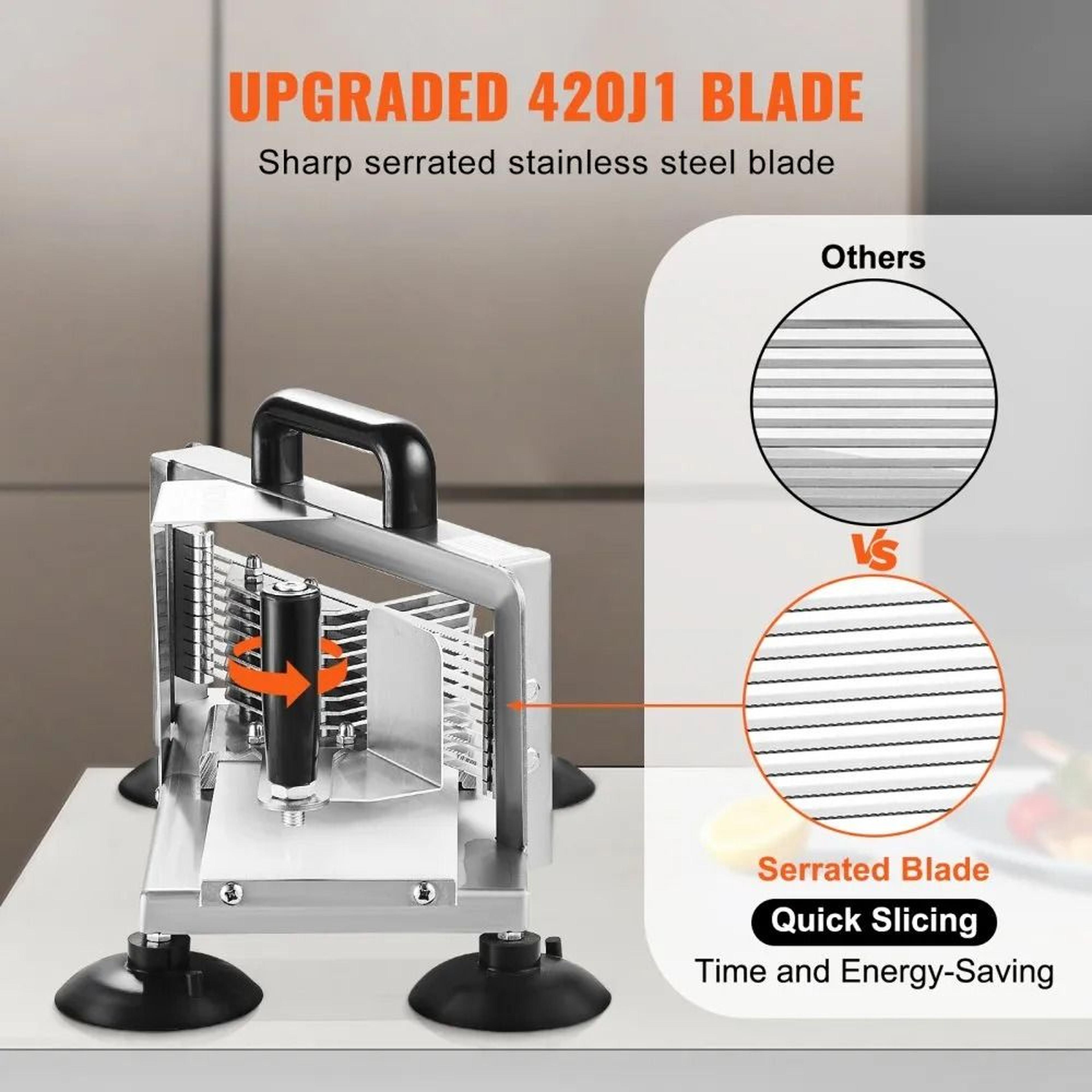Commercial Tomato Slicer With 14 Inch Stainless Steel Blades And Non Slip Base 4