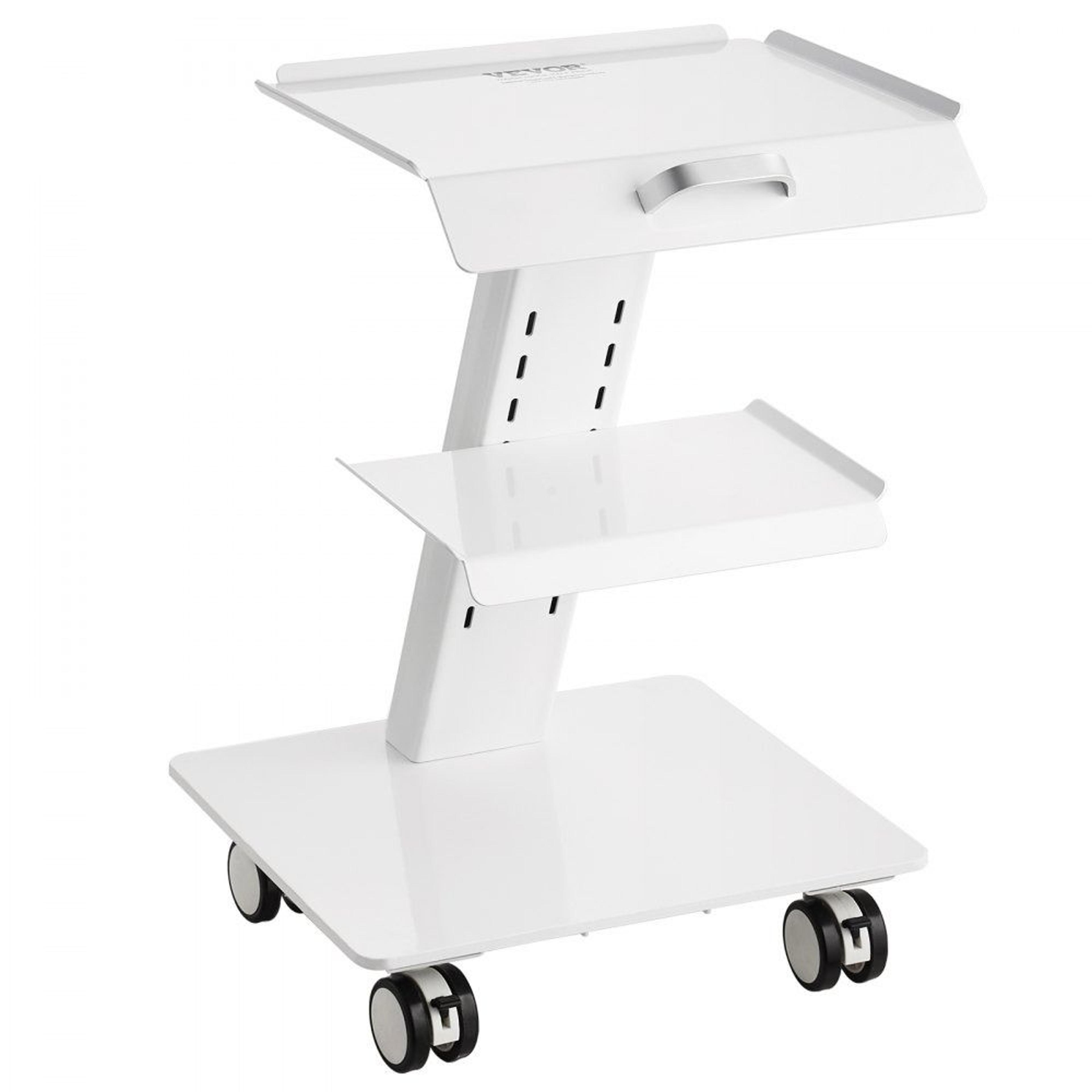3 tier stainless steel lab cart rolling medical utility trolley with locking wheels