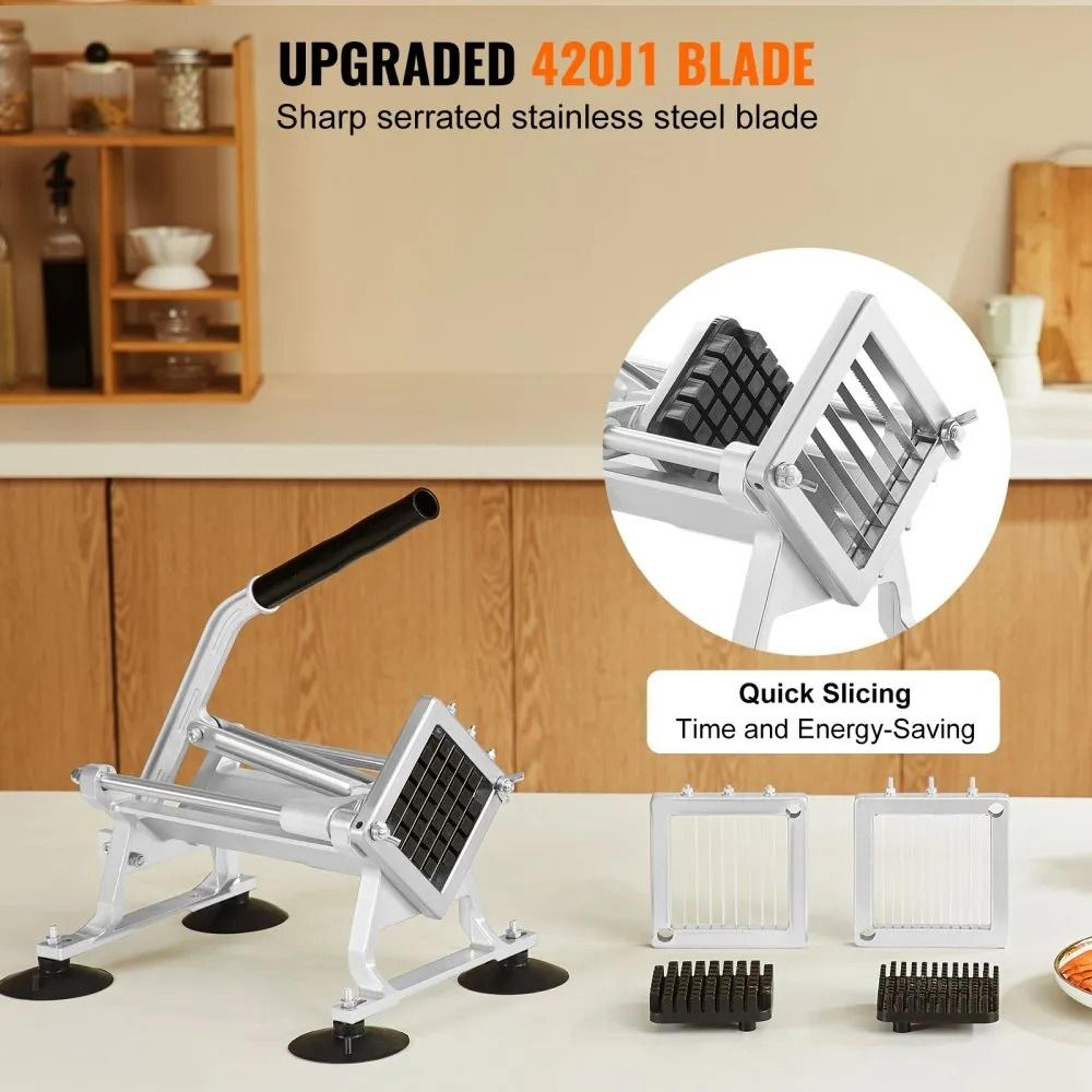 Commercial Vegetable Slicer With 3 Cutting Sizes Manual Fruit And Vegetable Cutter 3