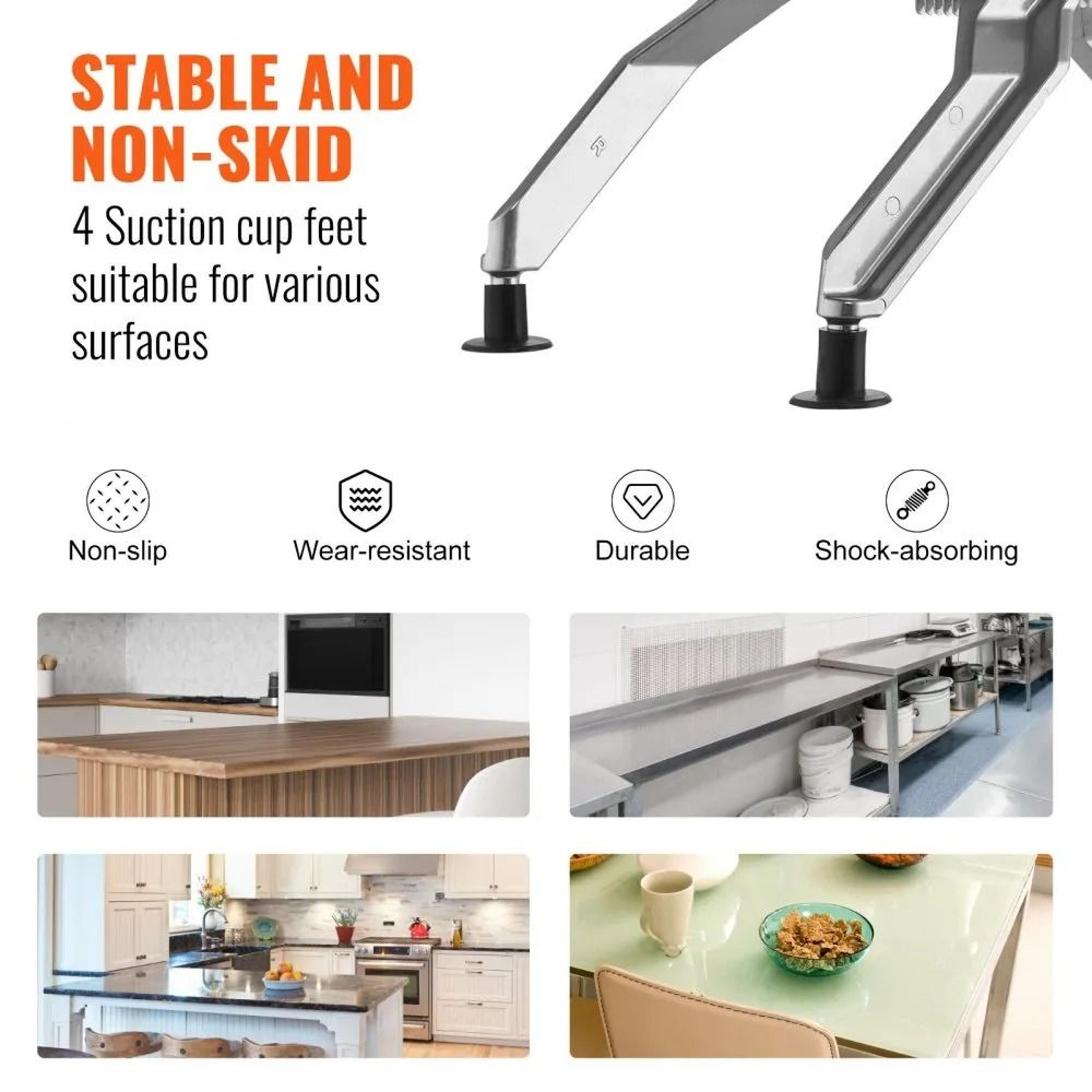 Commercial Vegetable Slicer With Dual Thickness Blades And Non Slip Base 4