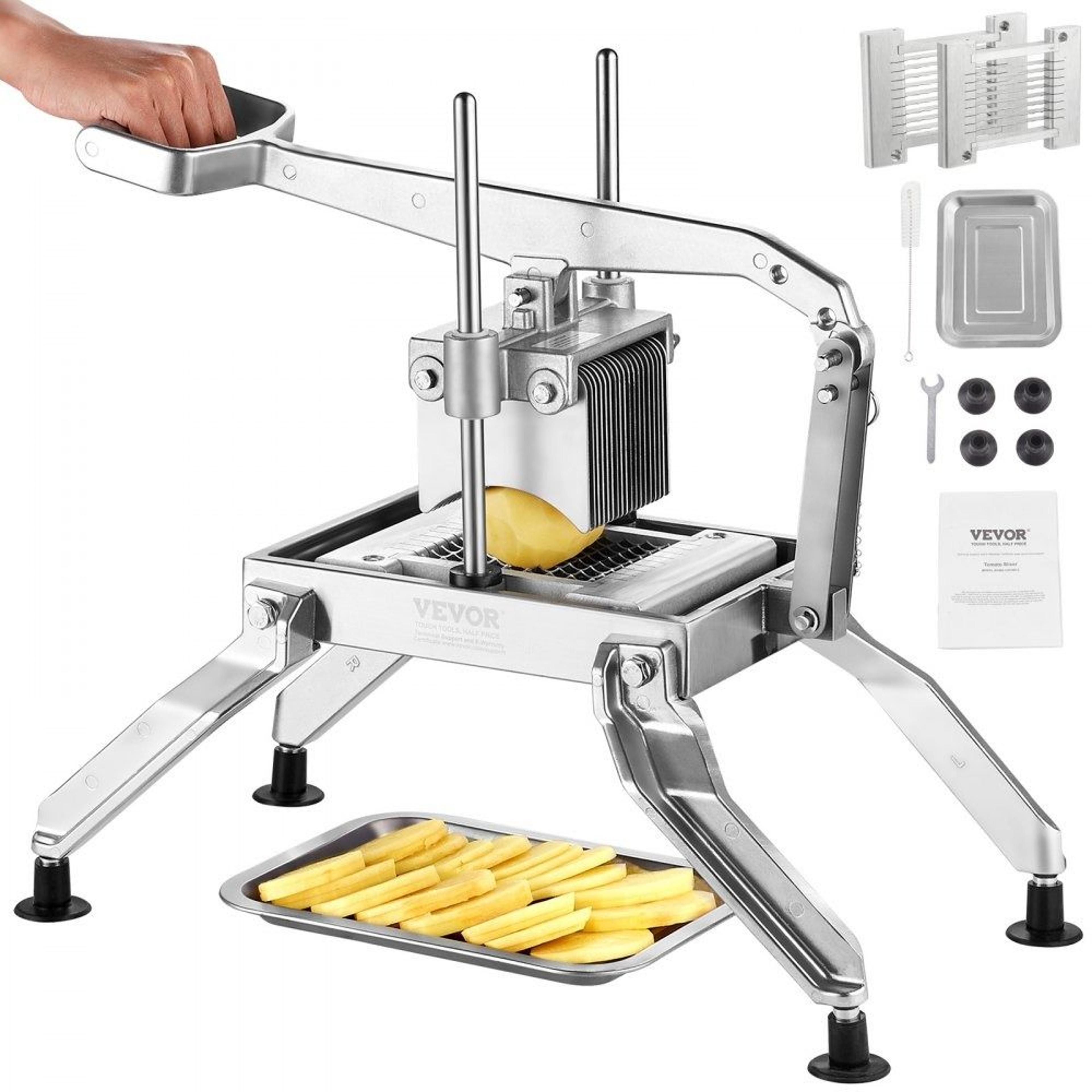 commercial vegetable slicer manual tomato cutter with dual thickness blades