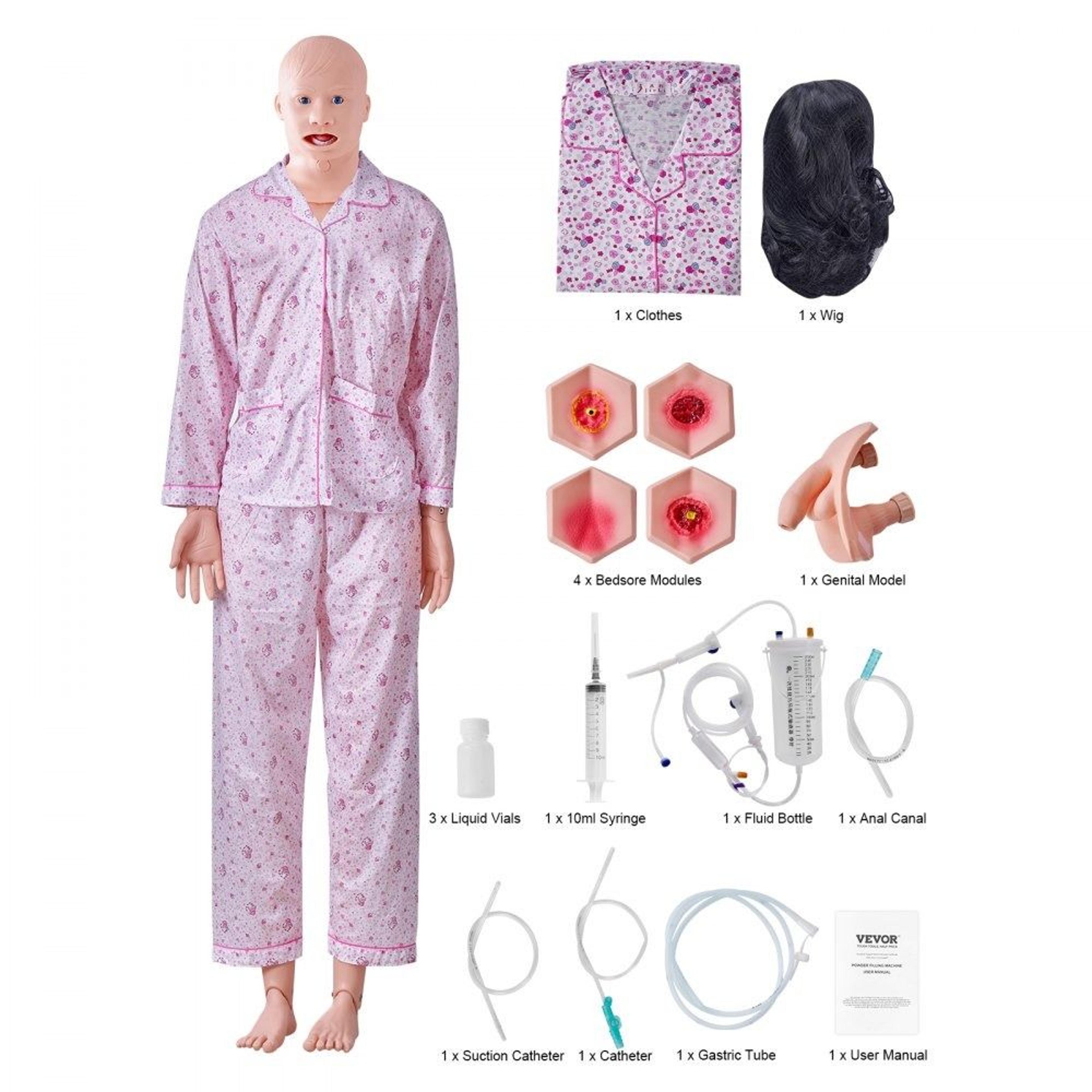 life size nursing training manikin patient care simulator for clinical skills practice