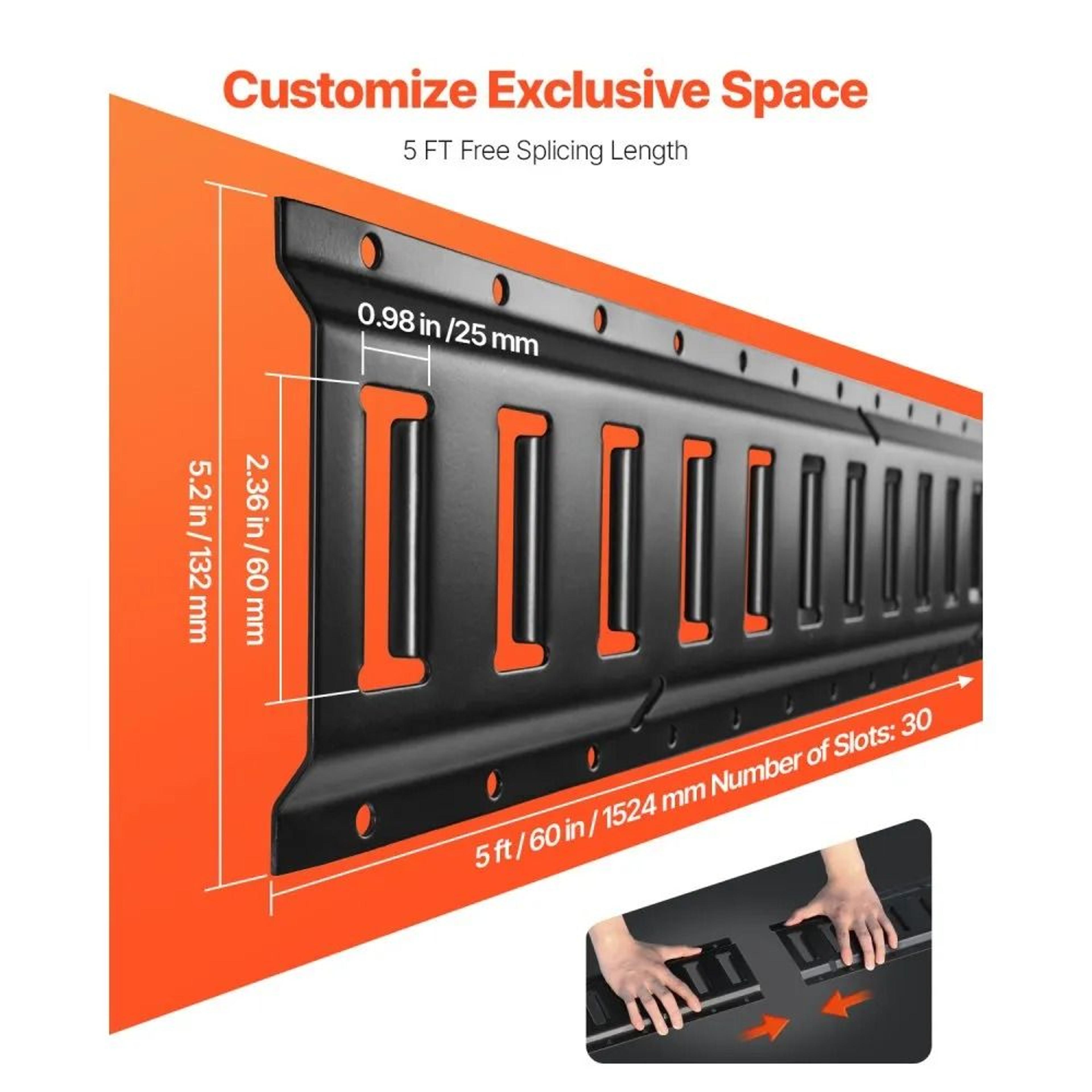 Heavy Duty E Track Tie Down Rail Kit For Trailers Vans Garages And Cargo Securement 2