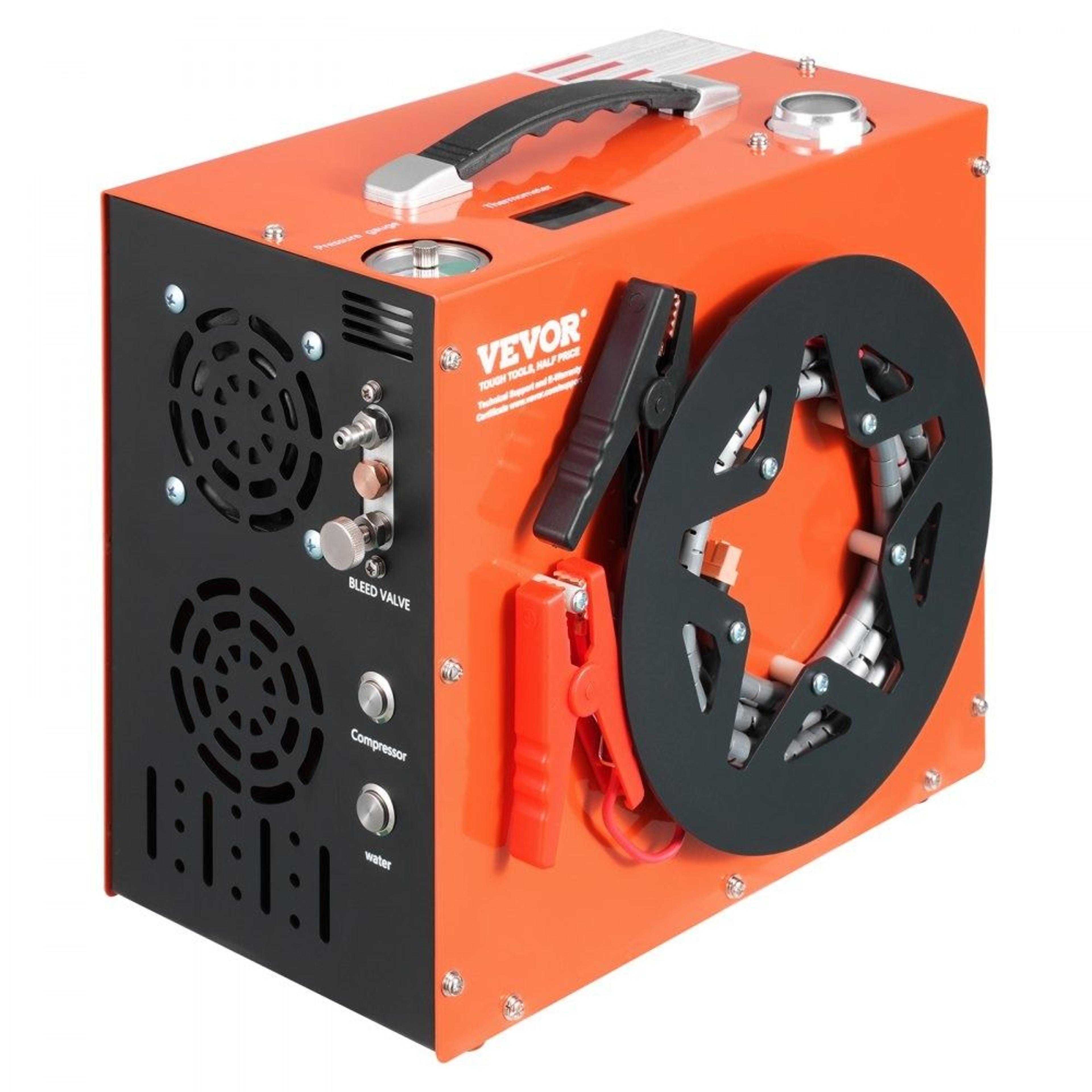 4500 psi portable pcp air compressor with auto stop dual cooling and dual power