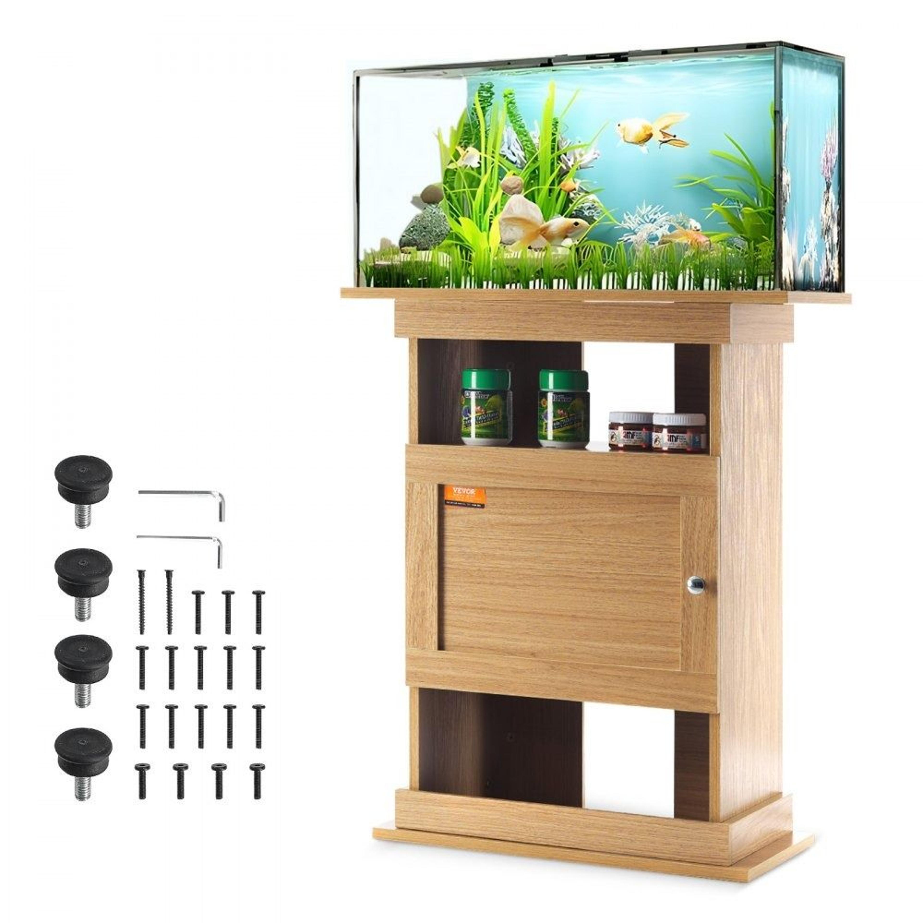 20 gallon aquarium stand fish tank stand with storage cabinet and heavy duty mdf support