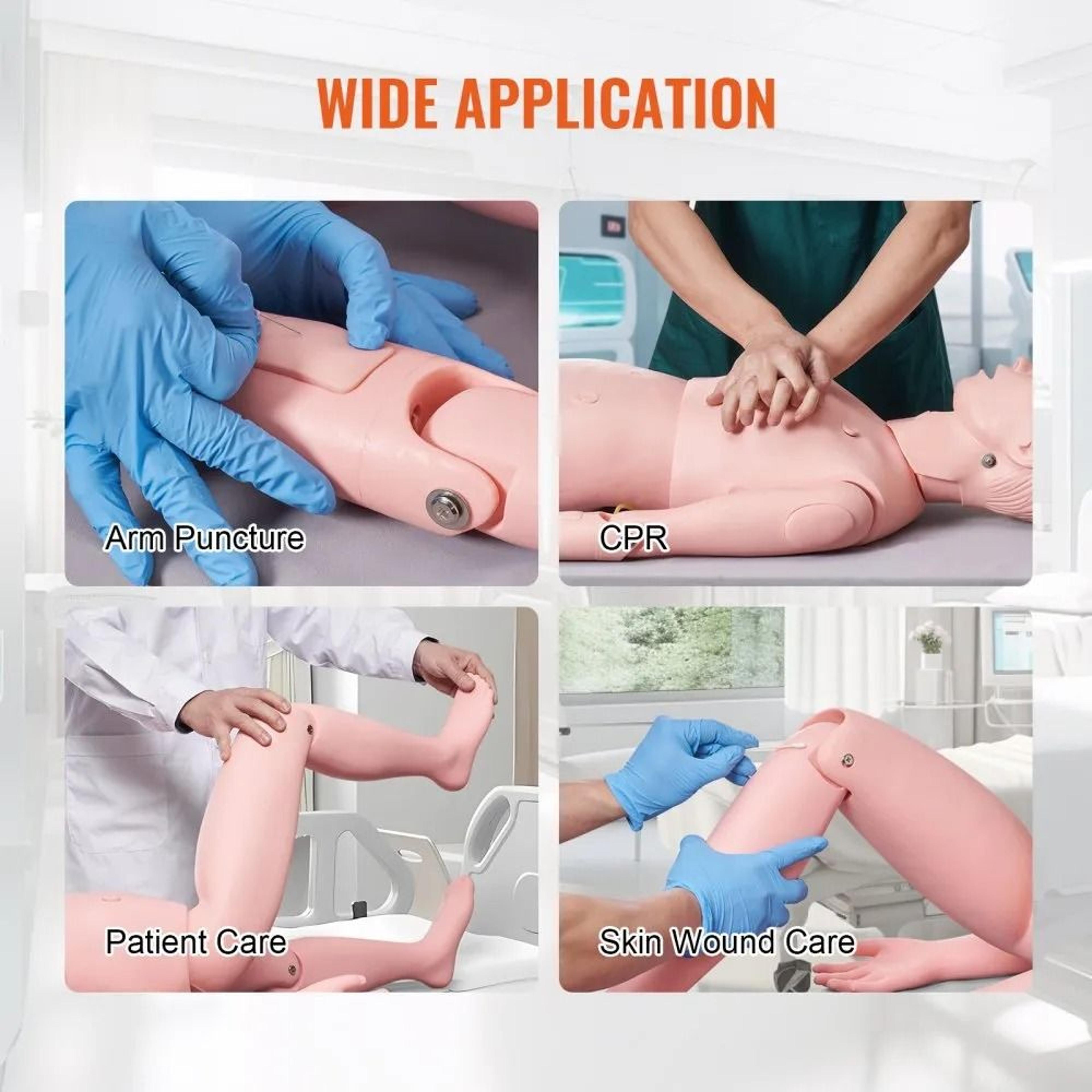 Female Life Size Nursing Training Manikin Patient Care Simulation Model 2