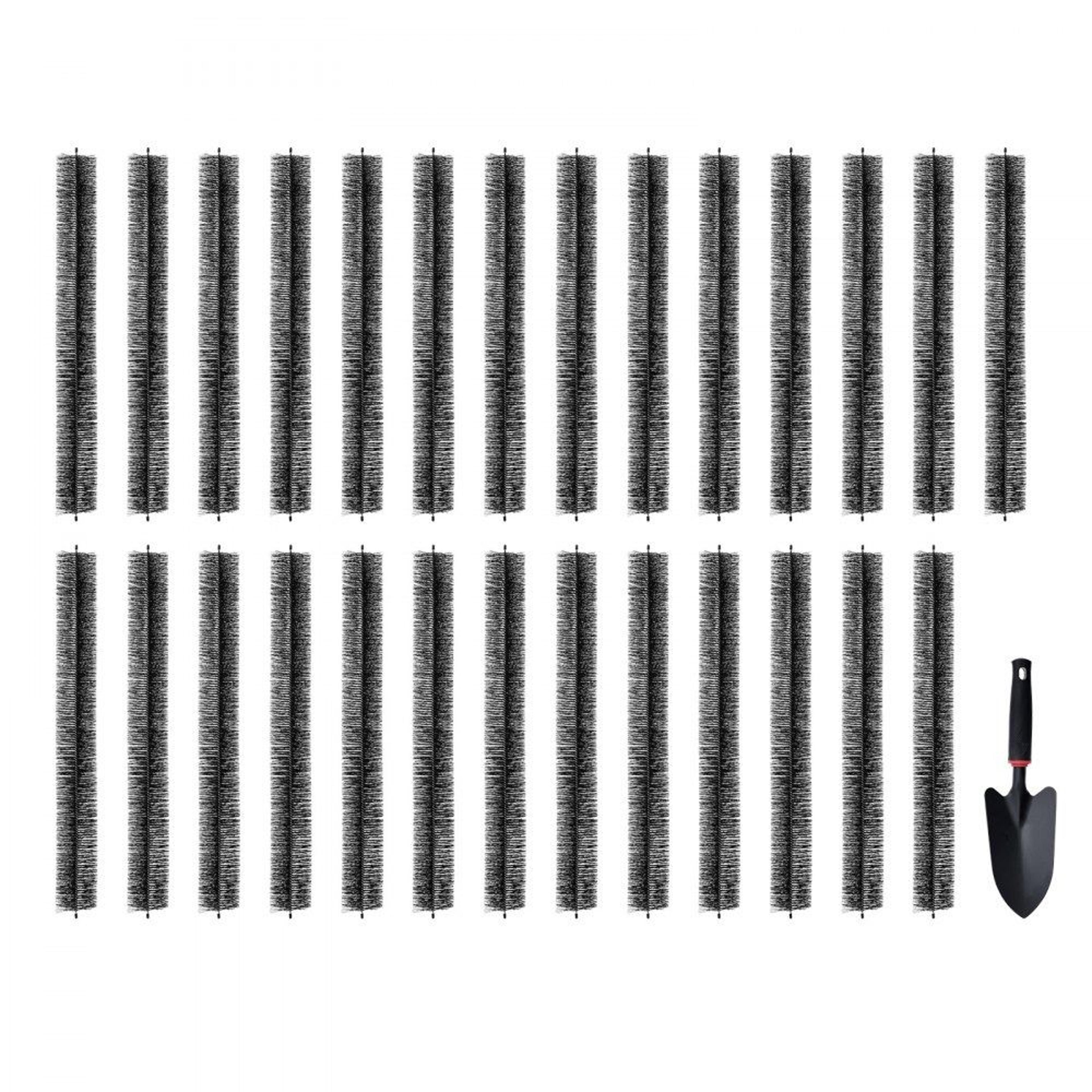 80 ft gutter brush leaf guard for 5 inch gutters with weather resistant bristles