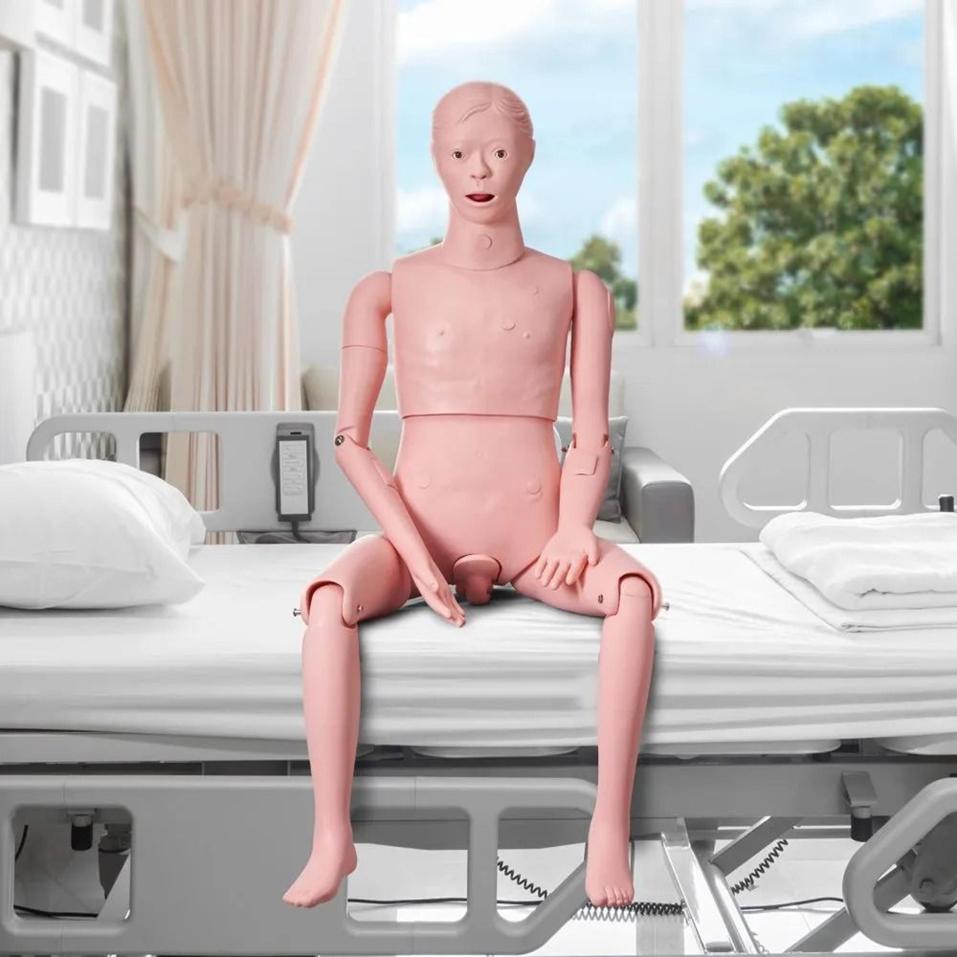 Life Size Nursing Training Manikin Male Patient Care Medical Simulation Model 6