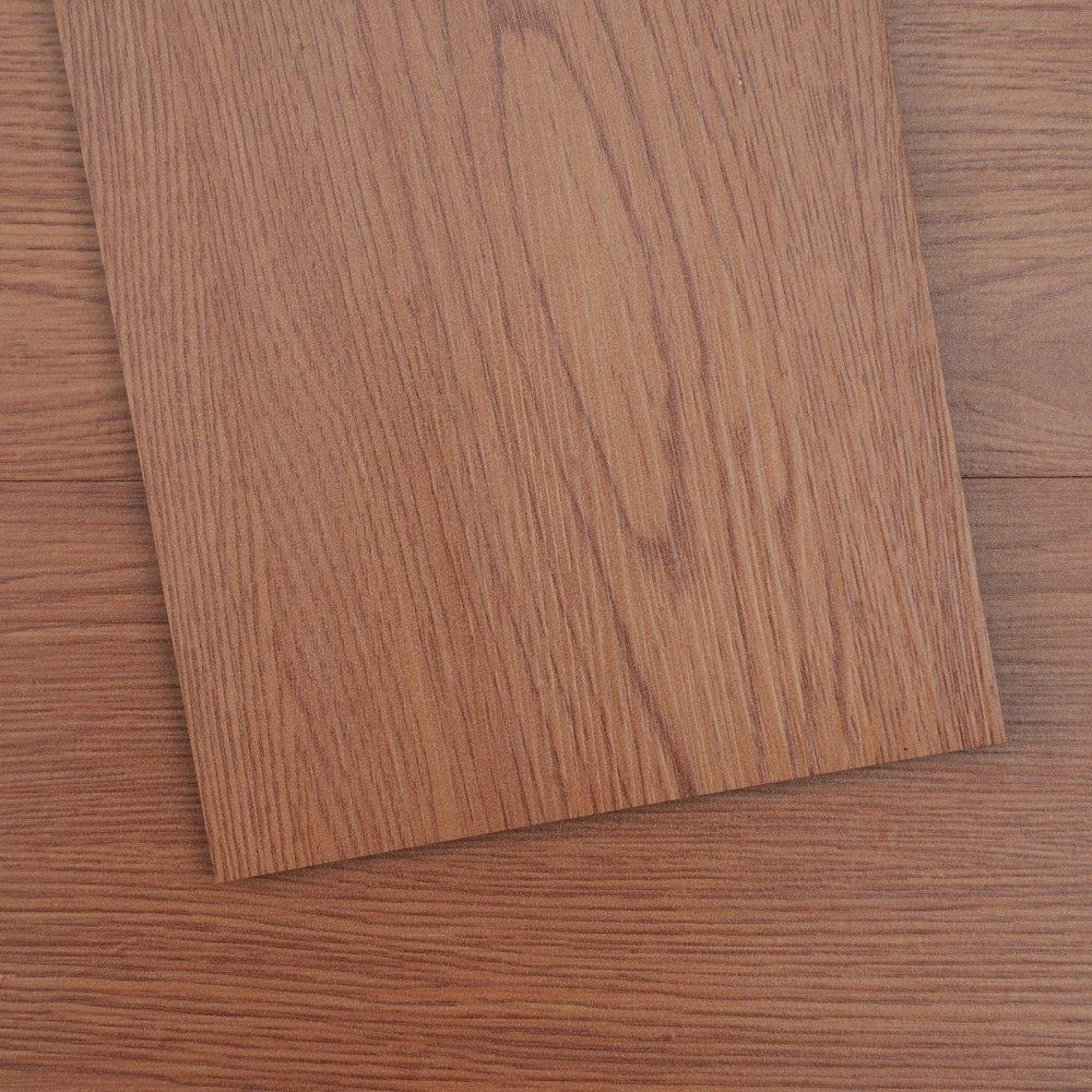 peel and stick vinyl flooring waterproof deep brown wood grain floor tiles 36 pack