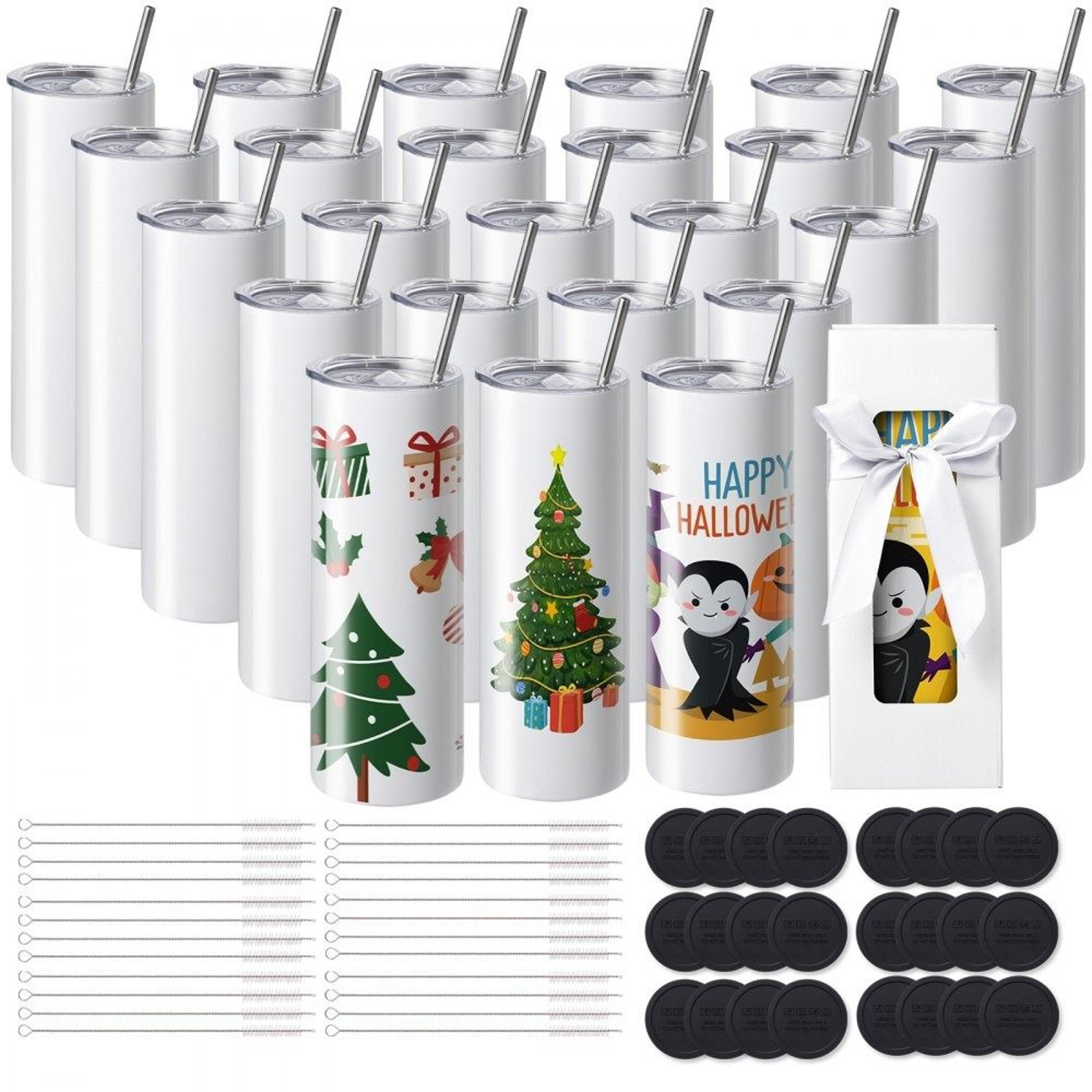 20oz sublimation tumblers 24 pack stainless steel blank tumblers for heat transfer