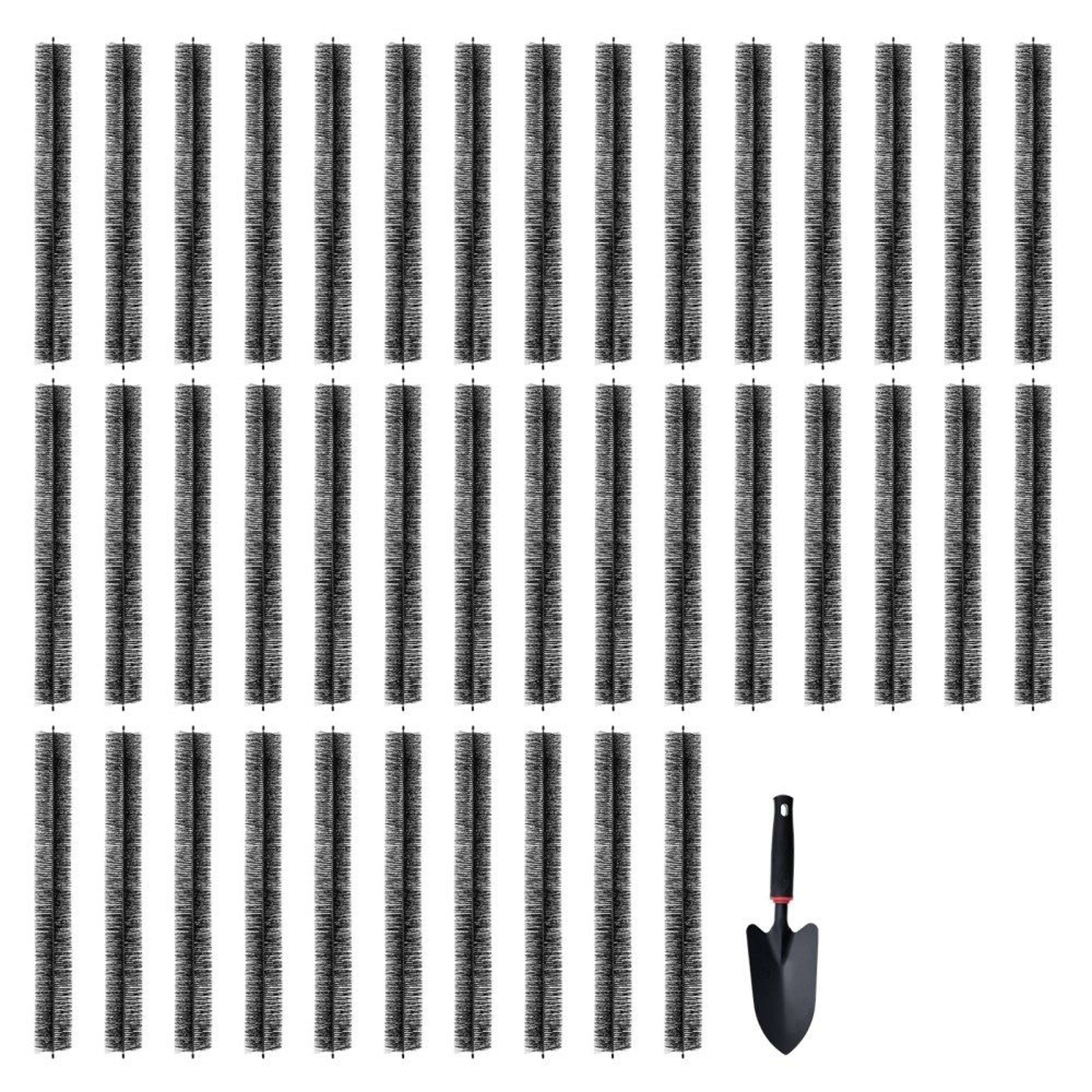 gutter brush leaf guard 120 ft gutter cleaning brush for 5 inch gutters 40 pack