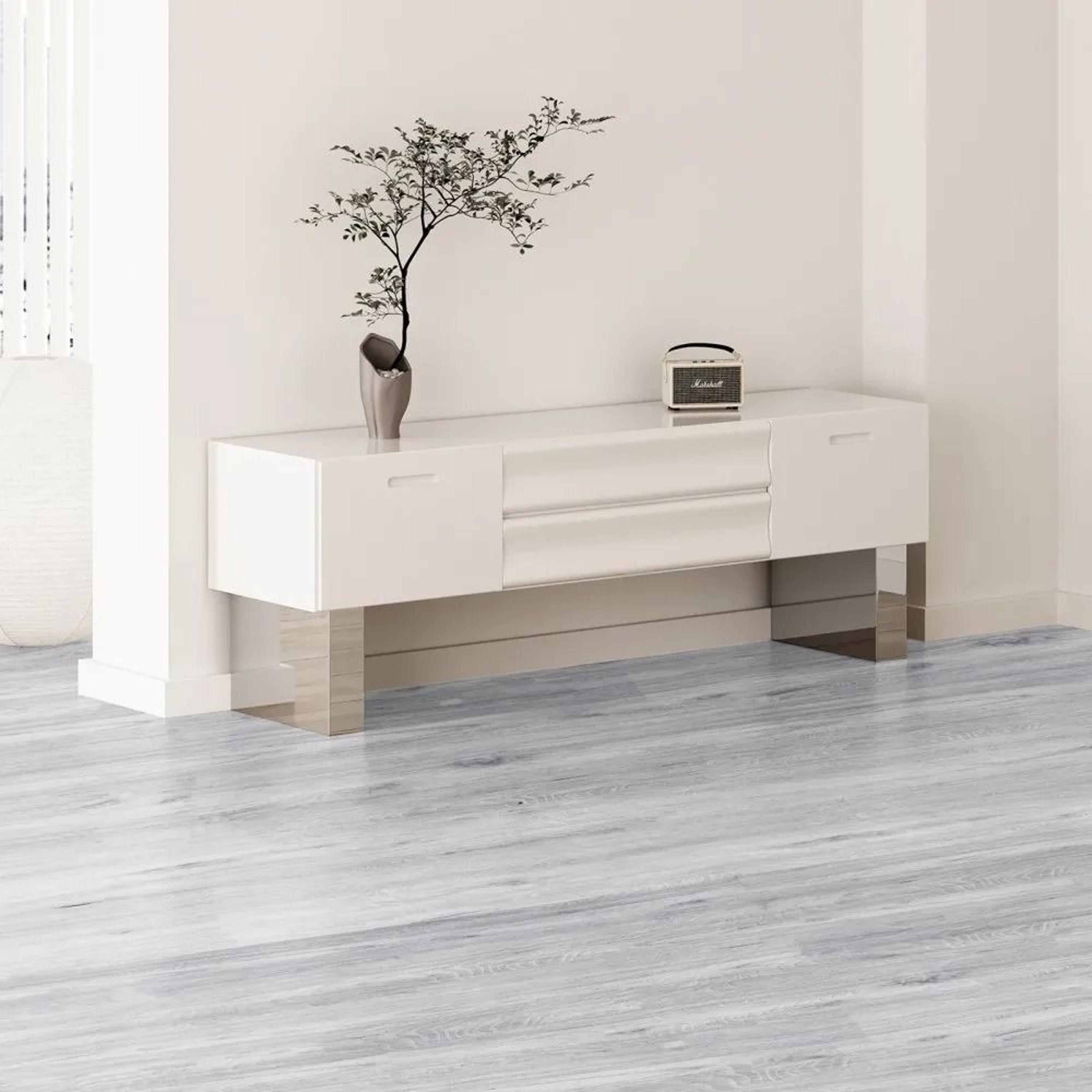Peel And Stick Vinyl Flooring Light Gray Wood Grain Self Adhesive Floor Tiles 36 X 6 Inch 20 Pack 7