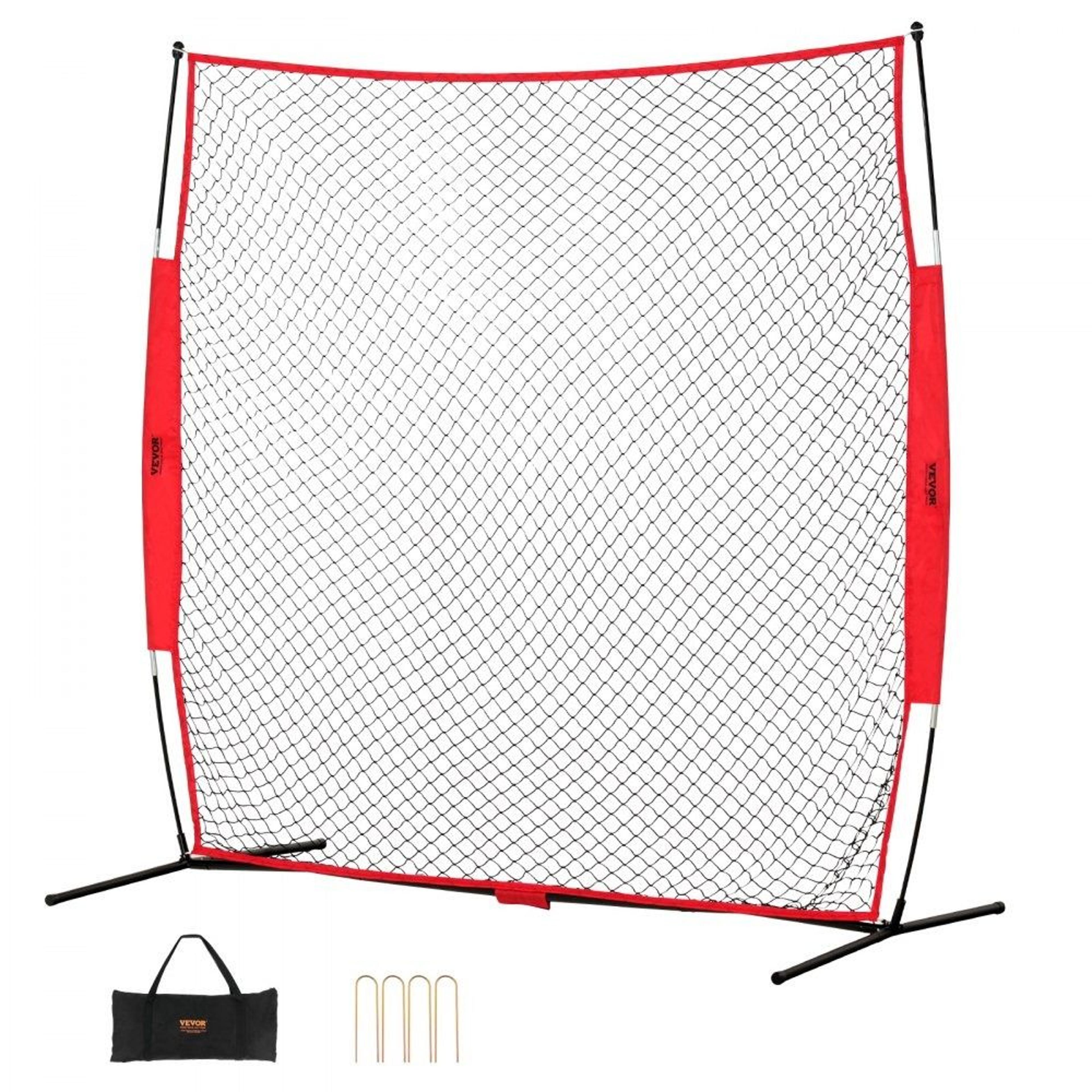 7x7 ft baseball backstop net portable sports barrier net for backyard training