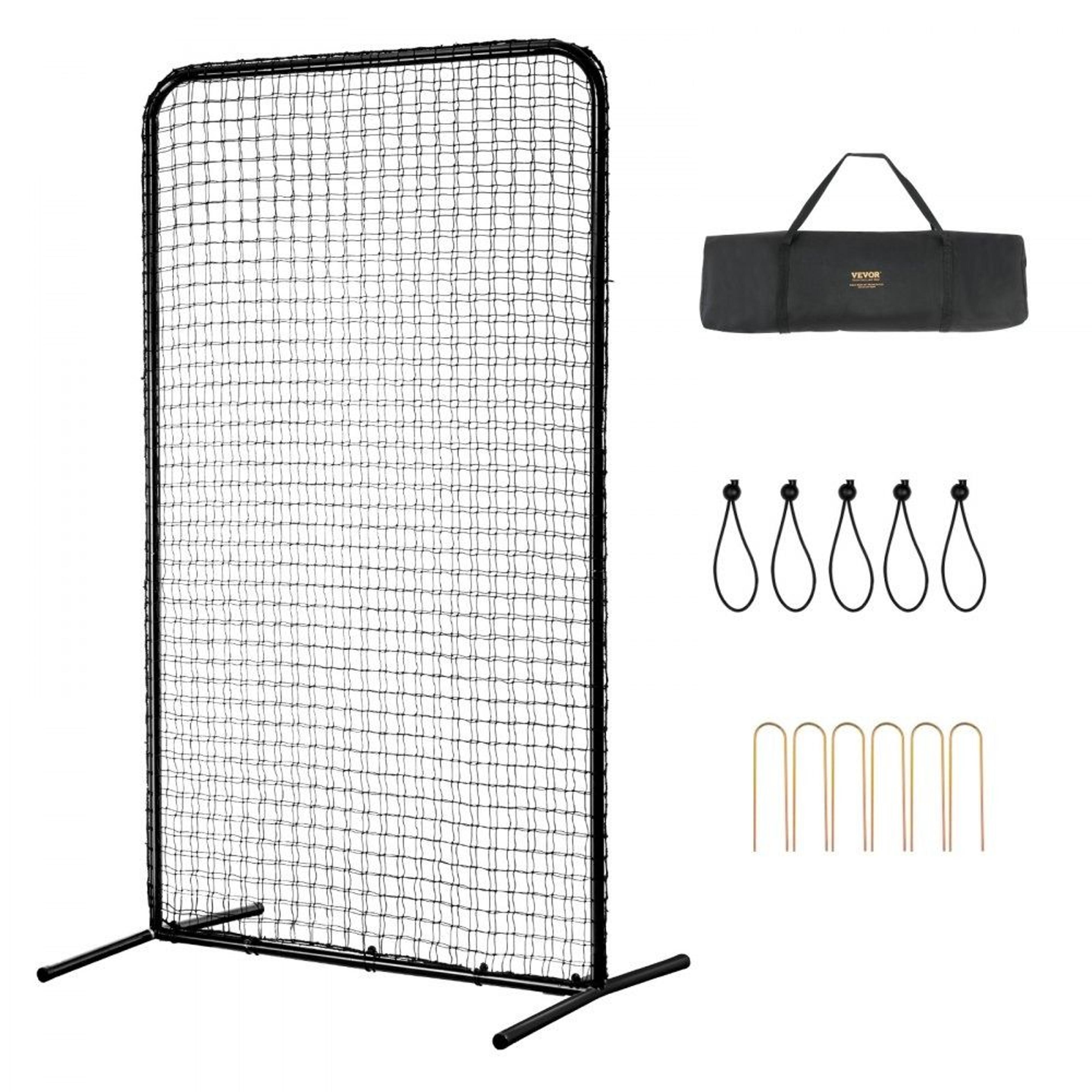 7x4 ft baseball pitching net heavy duty screen for baseball and softball