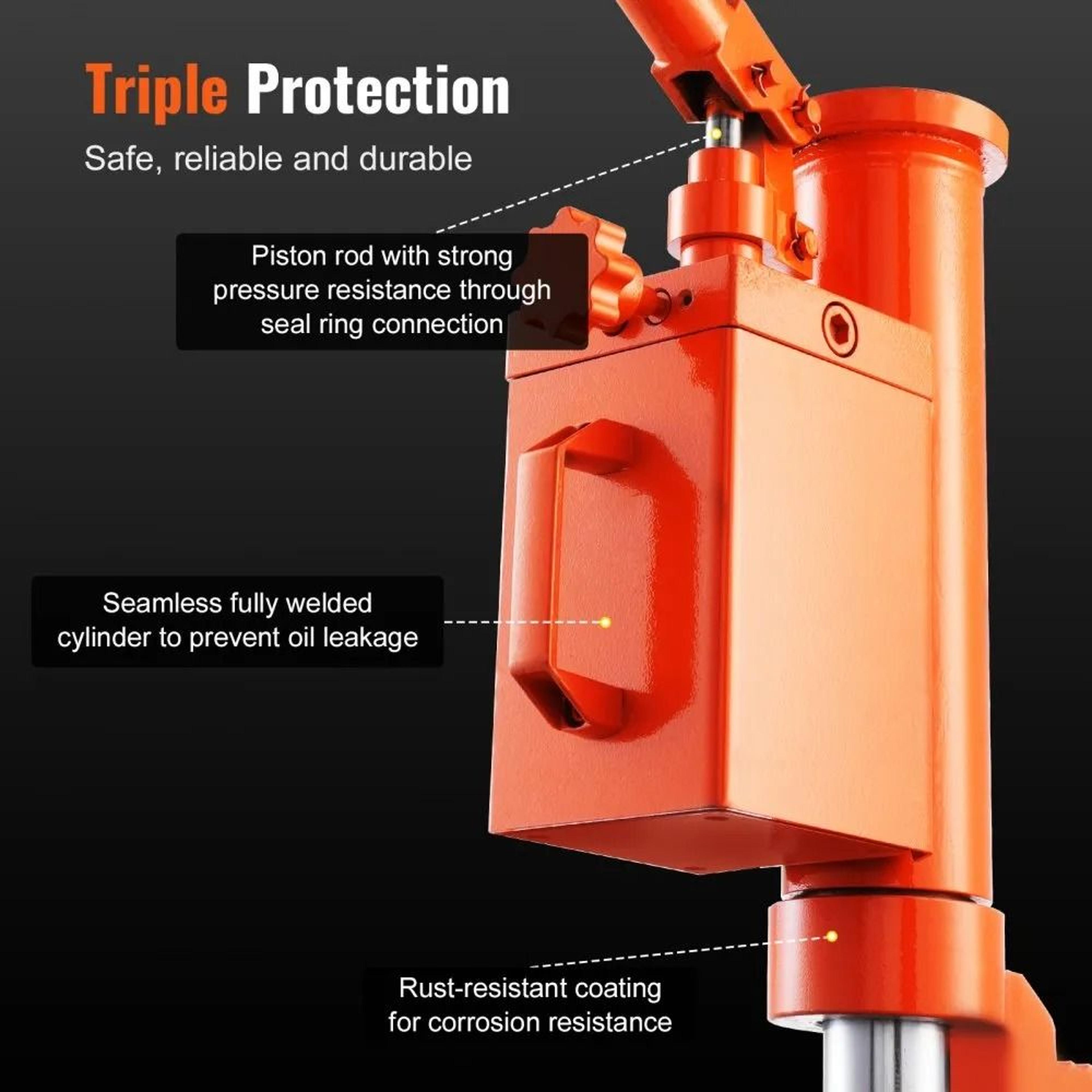 5 Ton Hydraulic Toe Jack 10 Ton Top Lift 360 Degree Rotatable Industrial Machine Jack 4