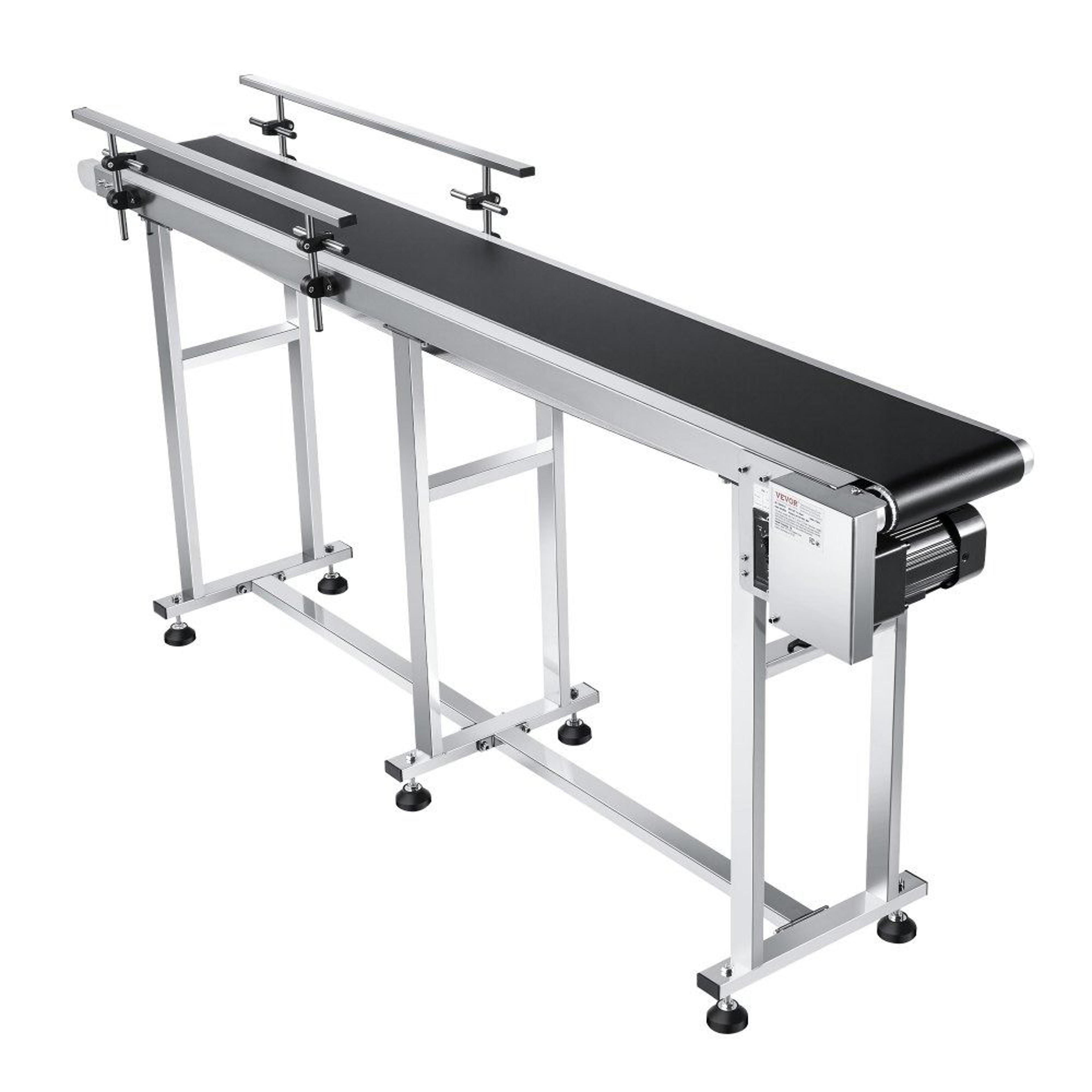 industrial belt conveyor 71 x 7.8 inch motorized pvc conveyor with adjustable speed