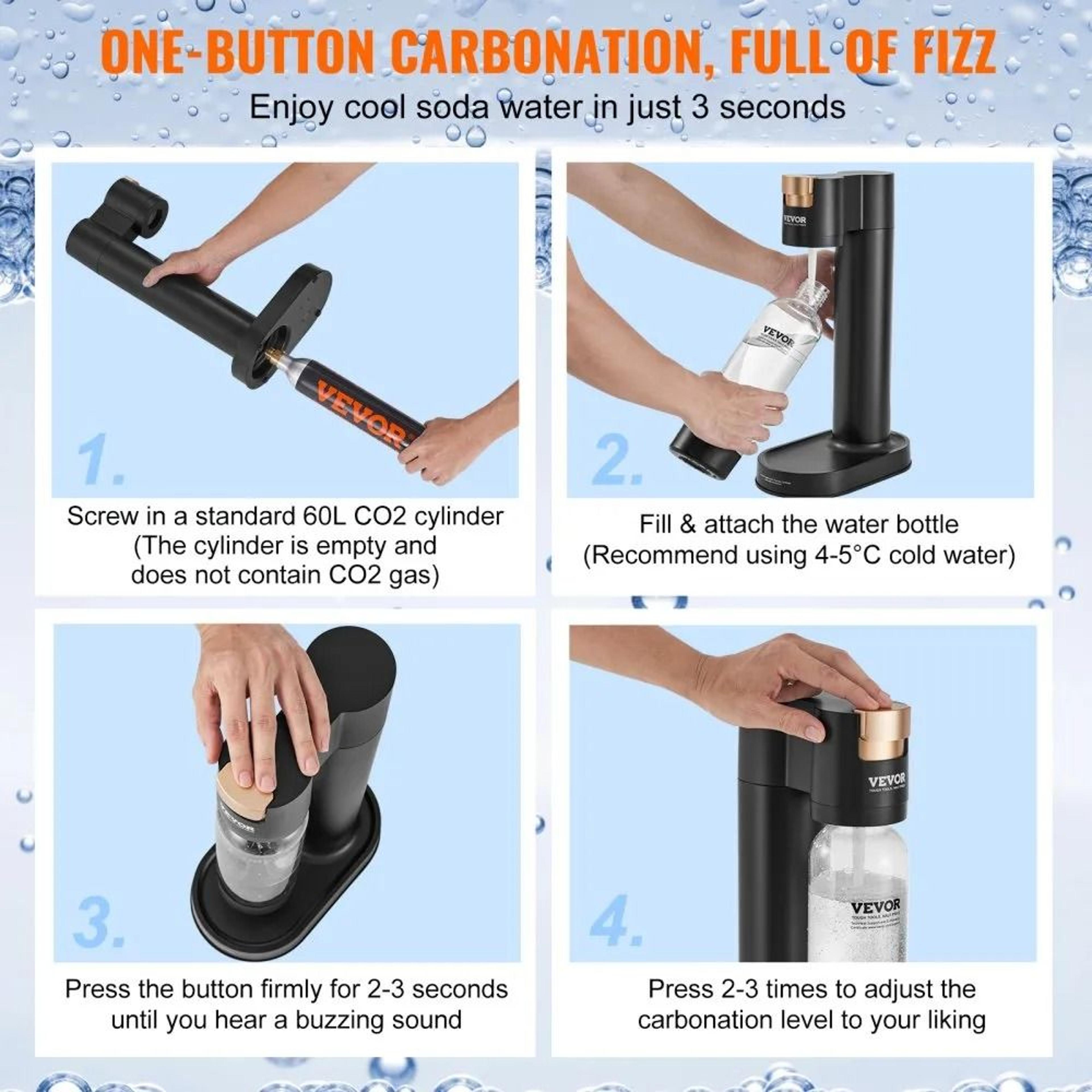 Sparkling Water Maker Soda Maker Machine For Fresh Home Carbonation 4