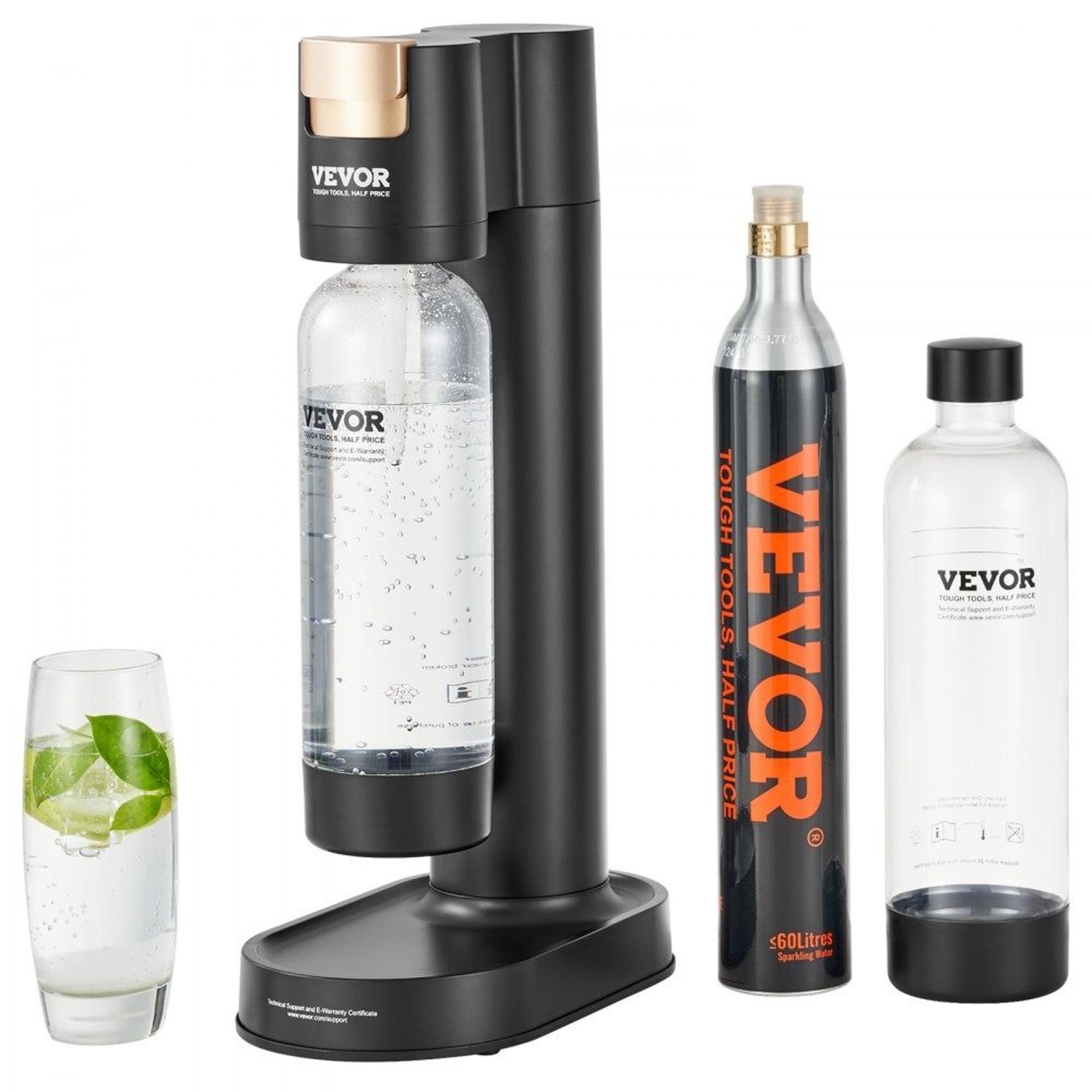sparkling water maker soda maker machine with 2 reusable bottles