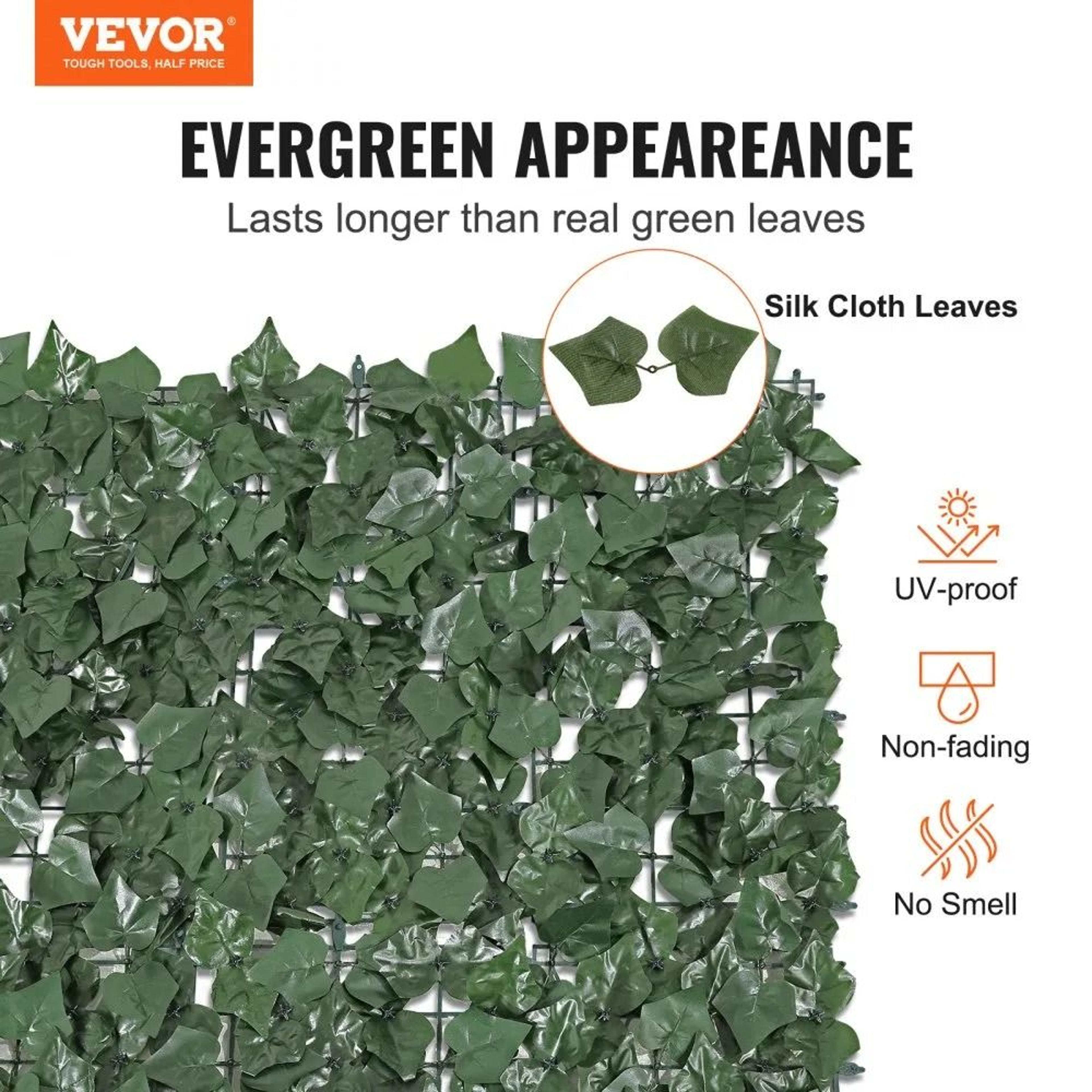 Artificial Ivy Privacy Fence Outdoor Green Wall Screen For Patio Garden And Balcony 1