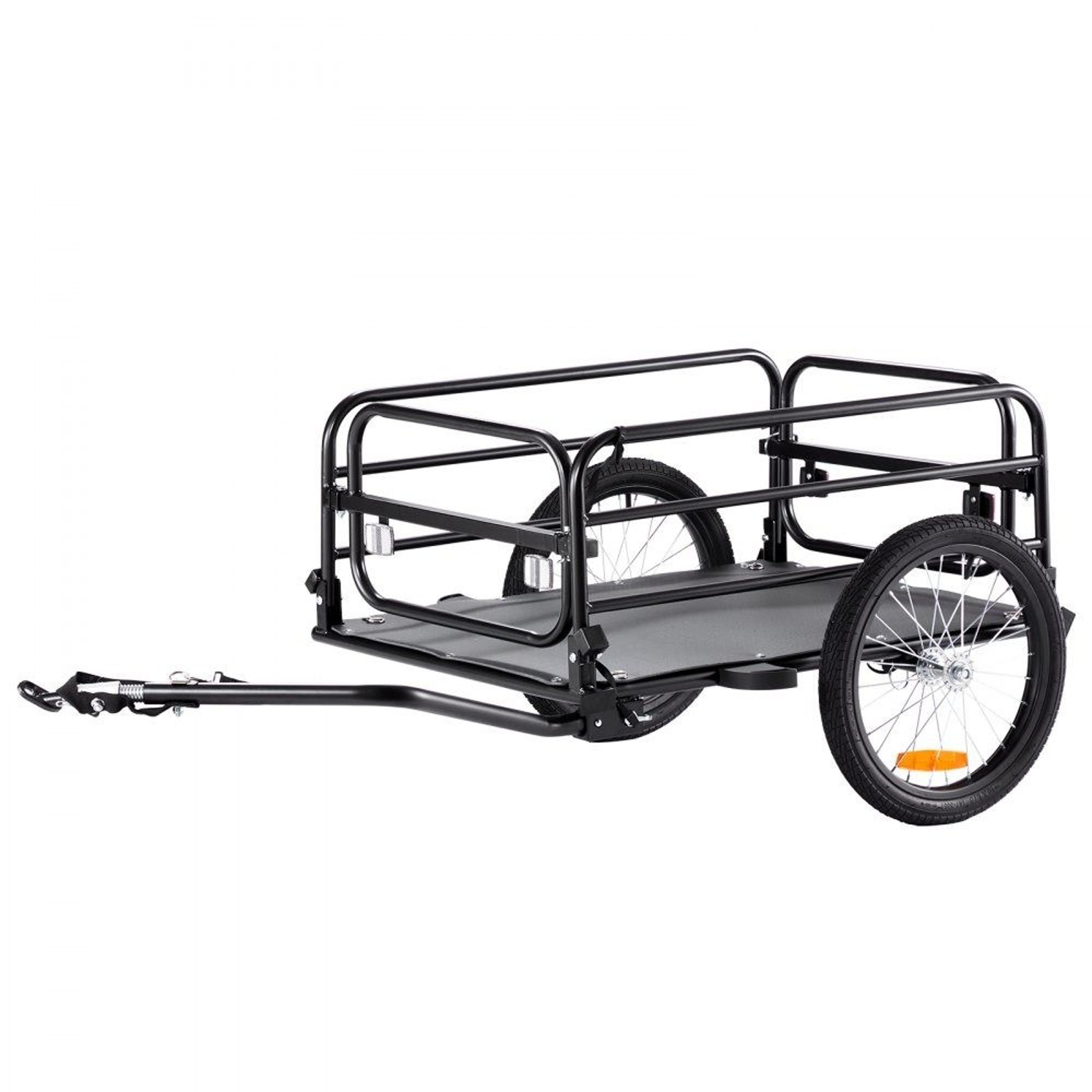 heavy duty bikes cargo trailer foldable bicycle wagon with universal hitch