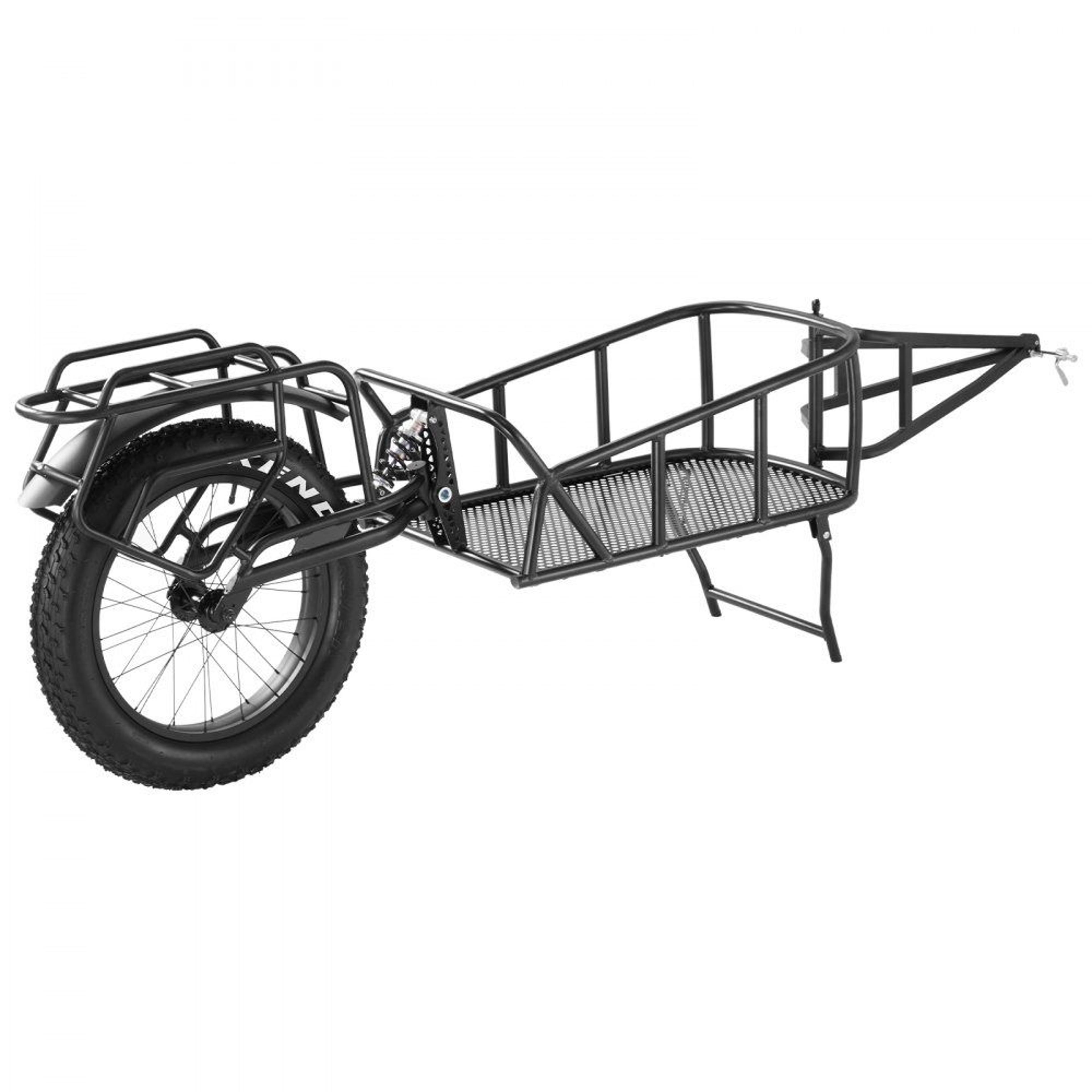heavy duty bike cargo trailer with universal hitch and 20 inch wheel