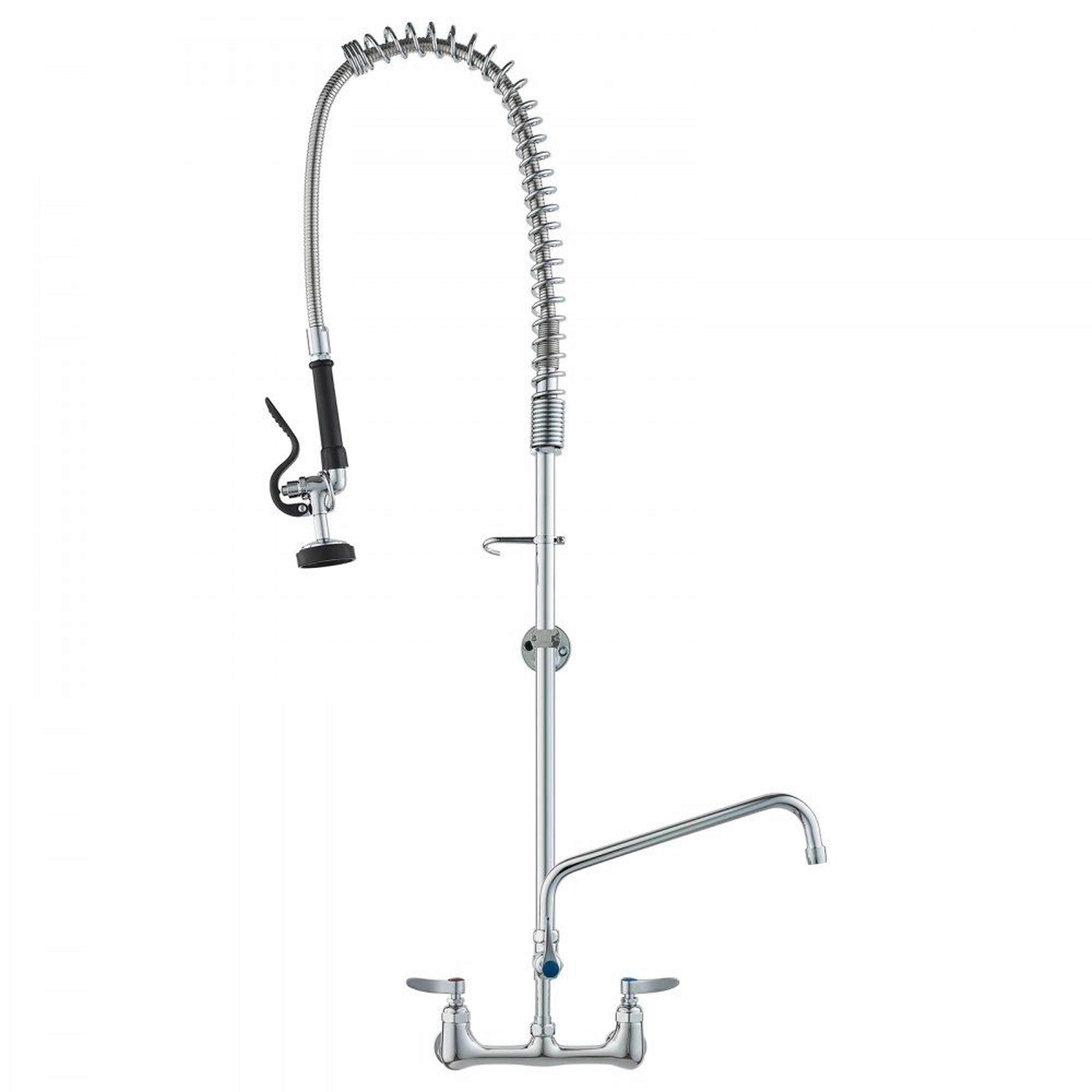 commercial pre rinse faucet wall mount kitchen faucet with high pressure sprayer