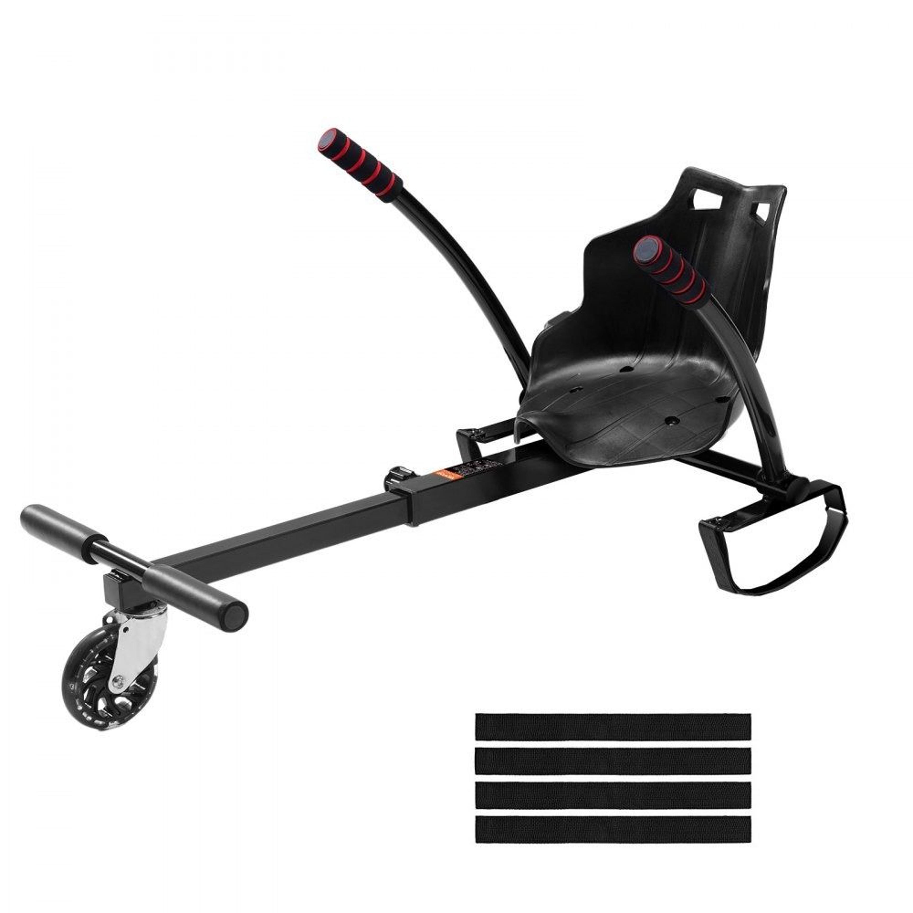 hoverboard seat attachment with led wheels adjustable go kart conversion kit