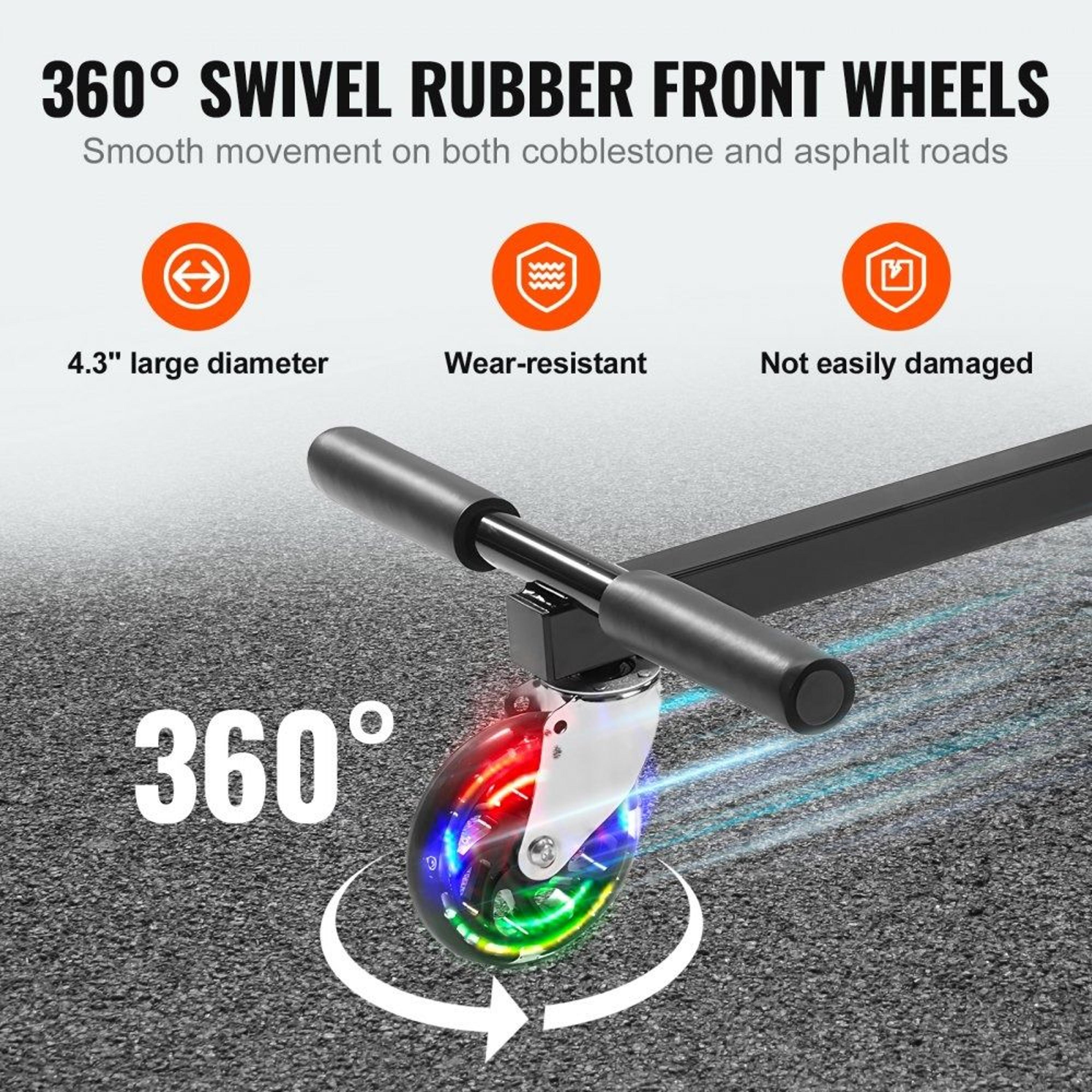 Hoverboard Seat Attachment With LED Wheels Adjustable Go Kart Conversion Kit 1