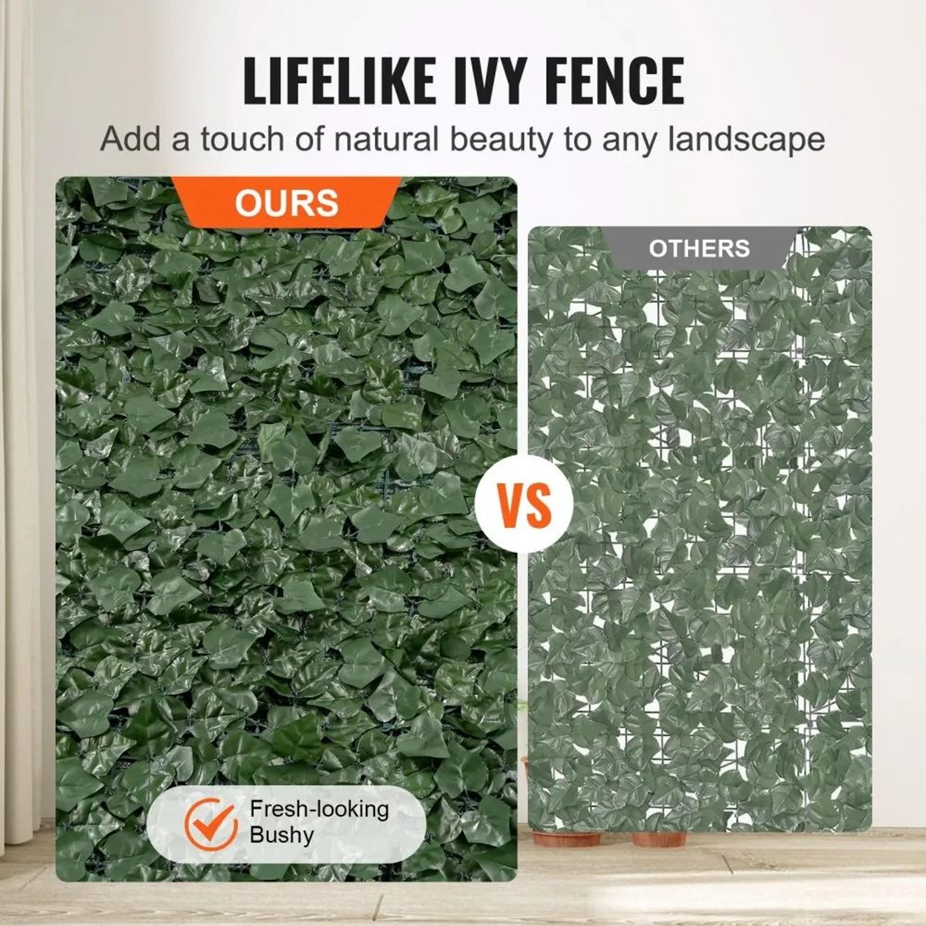 Artificial Ivy Privacy Fence Outdoor Privacy Screen With Realistic Greenery 4