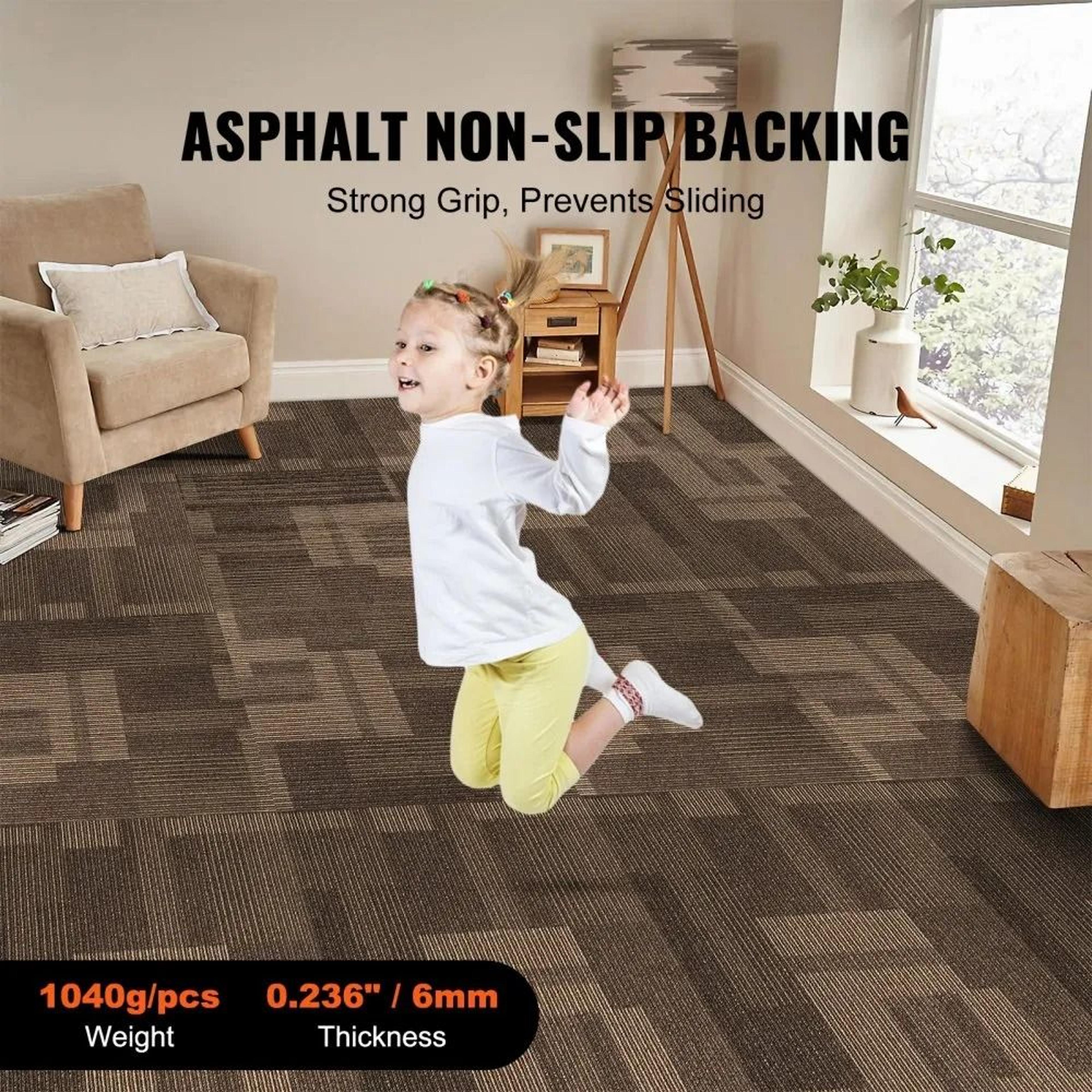 Reusable Carpet Tiles With Padding 24 X 24 Padded Carpet Squares For Easy DIY Flooring 4