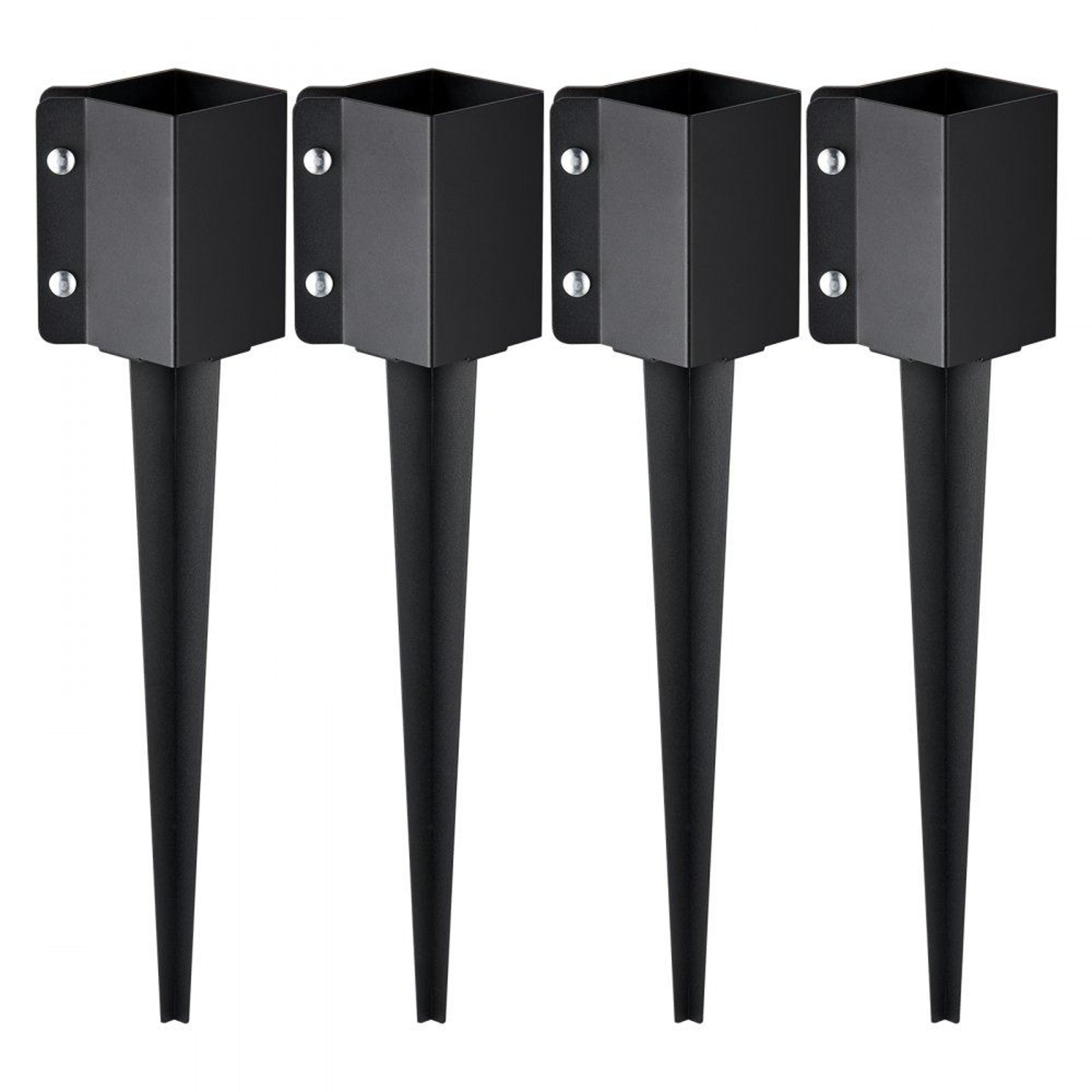 heavy duty fence post anchor ground spike for wood posts