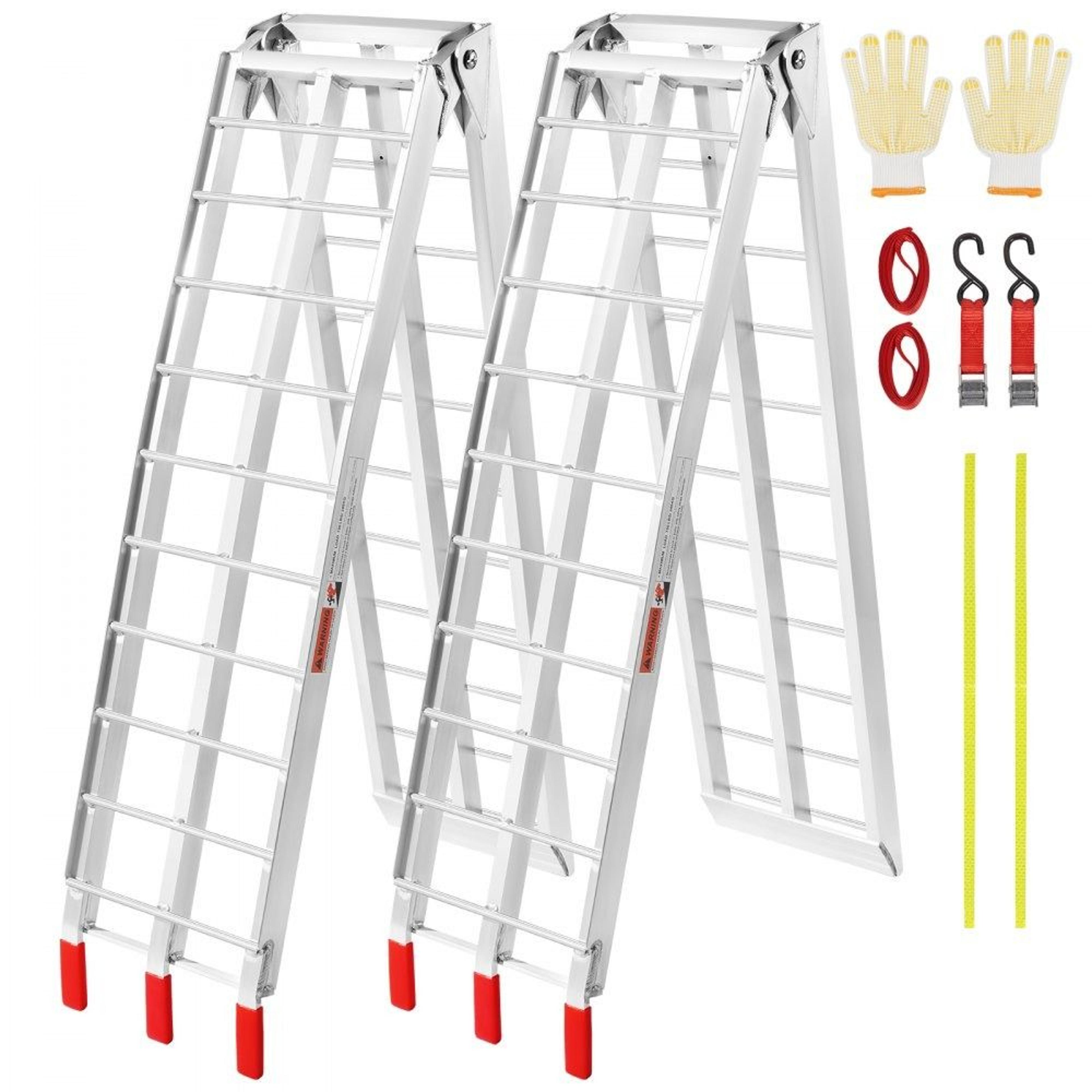 heavy duty aluminum folding loading ramps for pickup trucks atvs and utvs