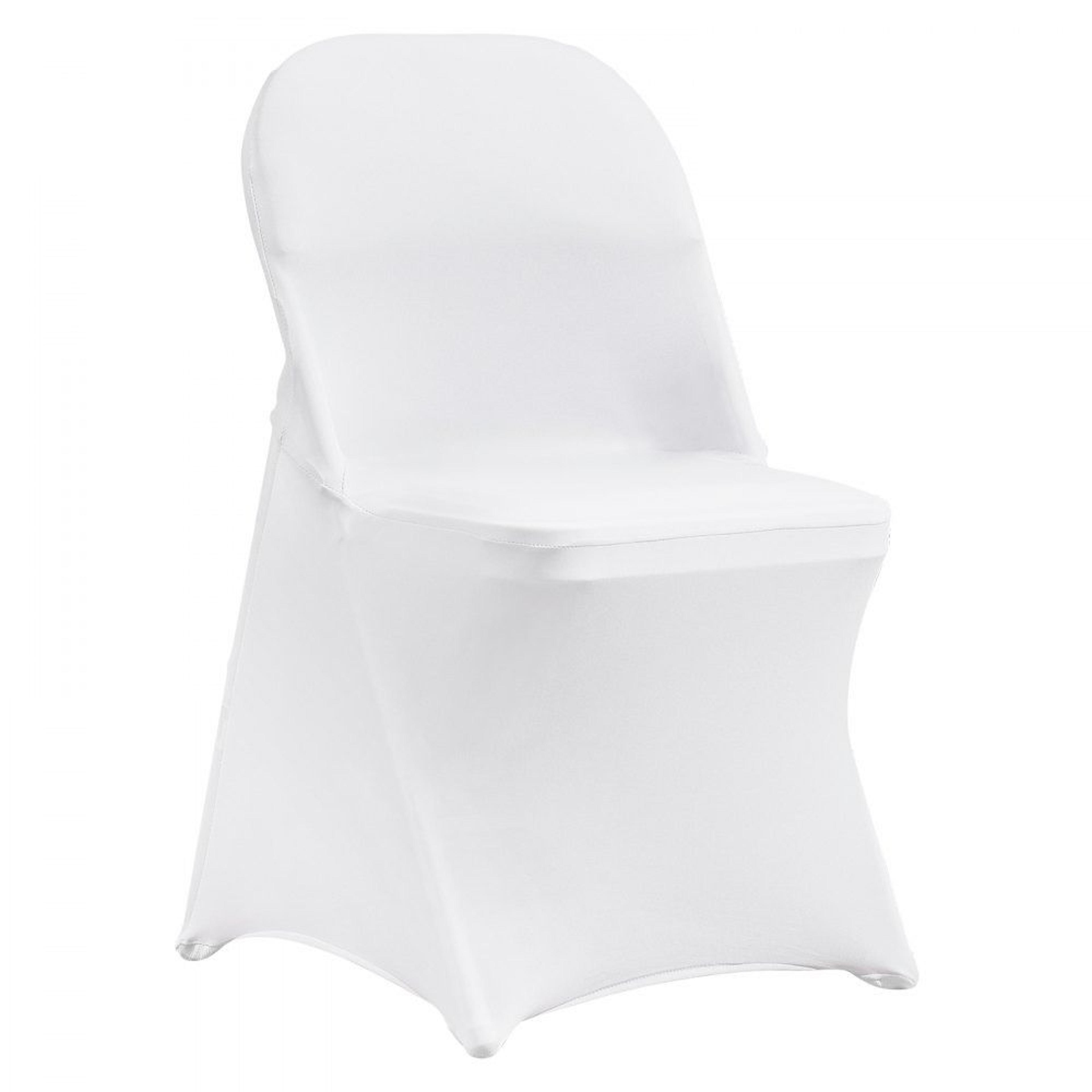 100 Piece White Spandex Chair Covers For Weddings Banquets And Events 8