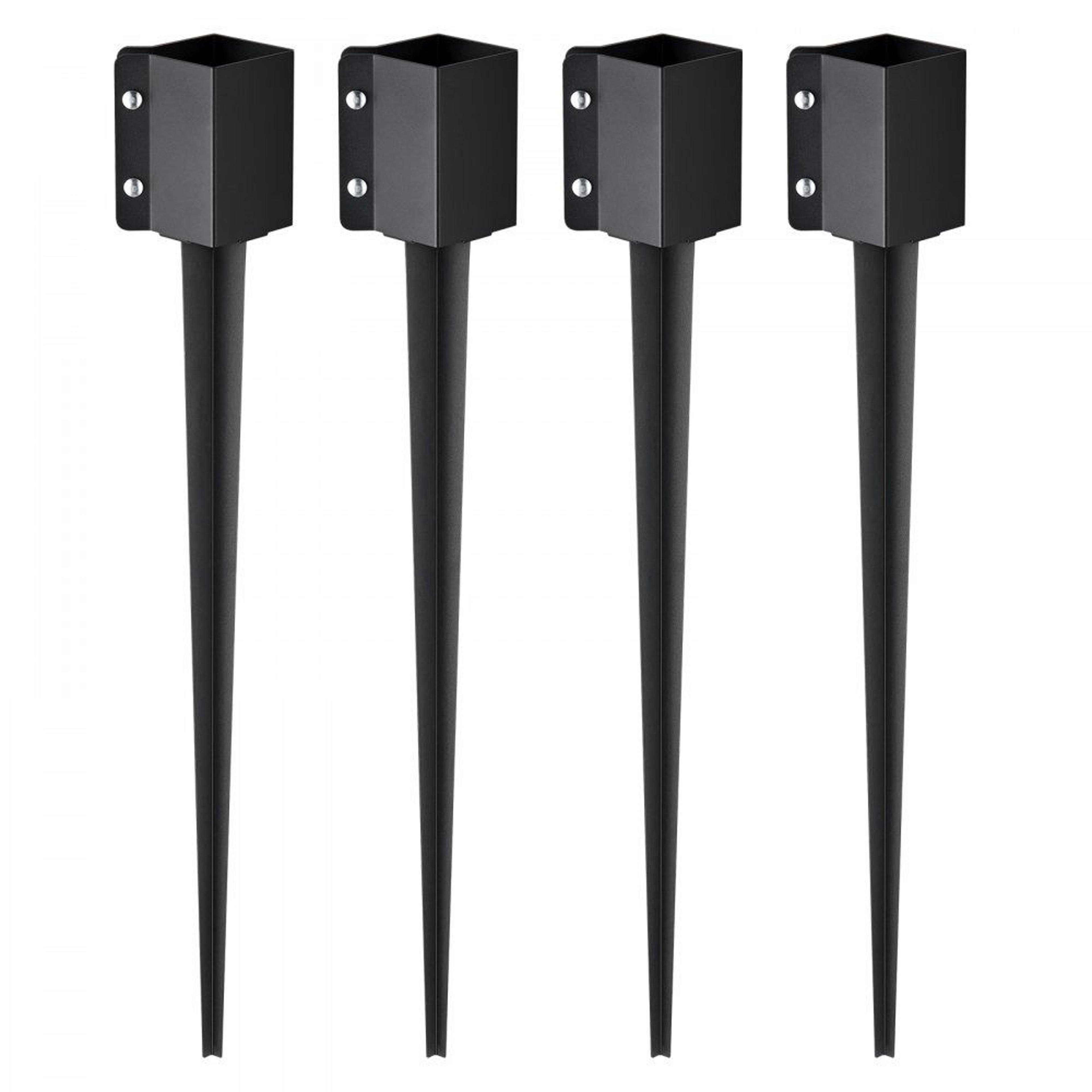 Heavy Duty Fence Post Anchor Ground Spikes For 4x4 Wood Posts 4 Pack 0