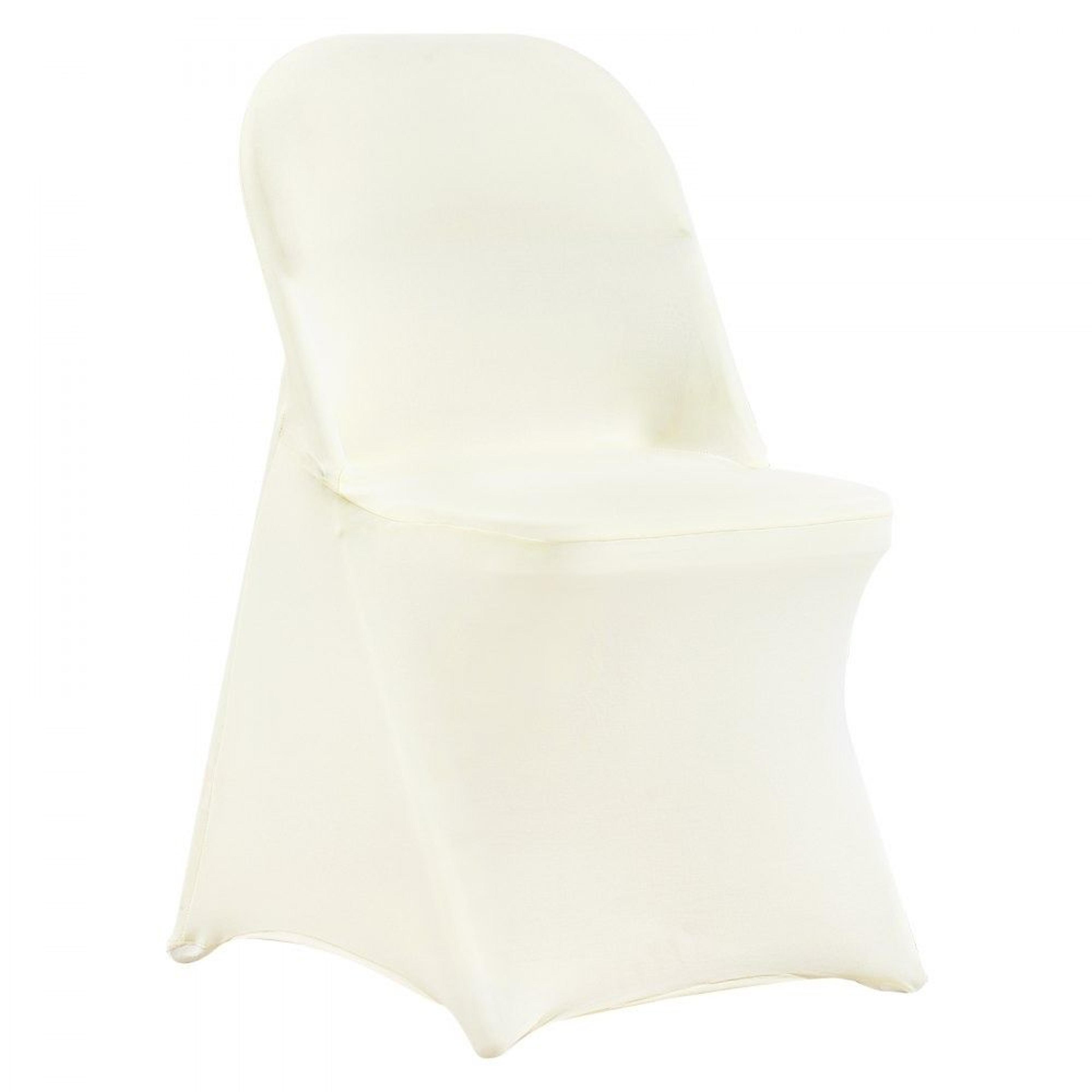 ivory white spandex folding chair covers 30 pack stretch wedding chair covers