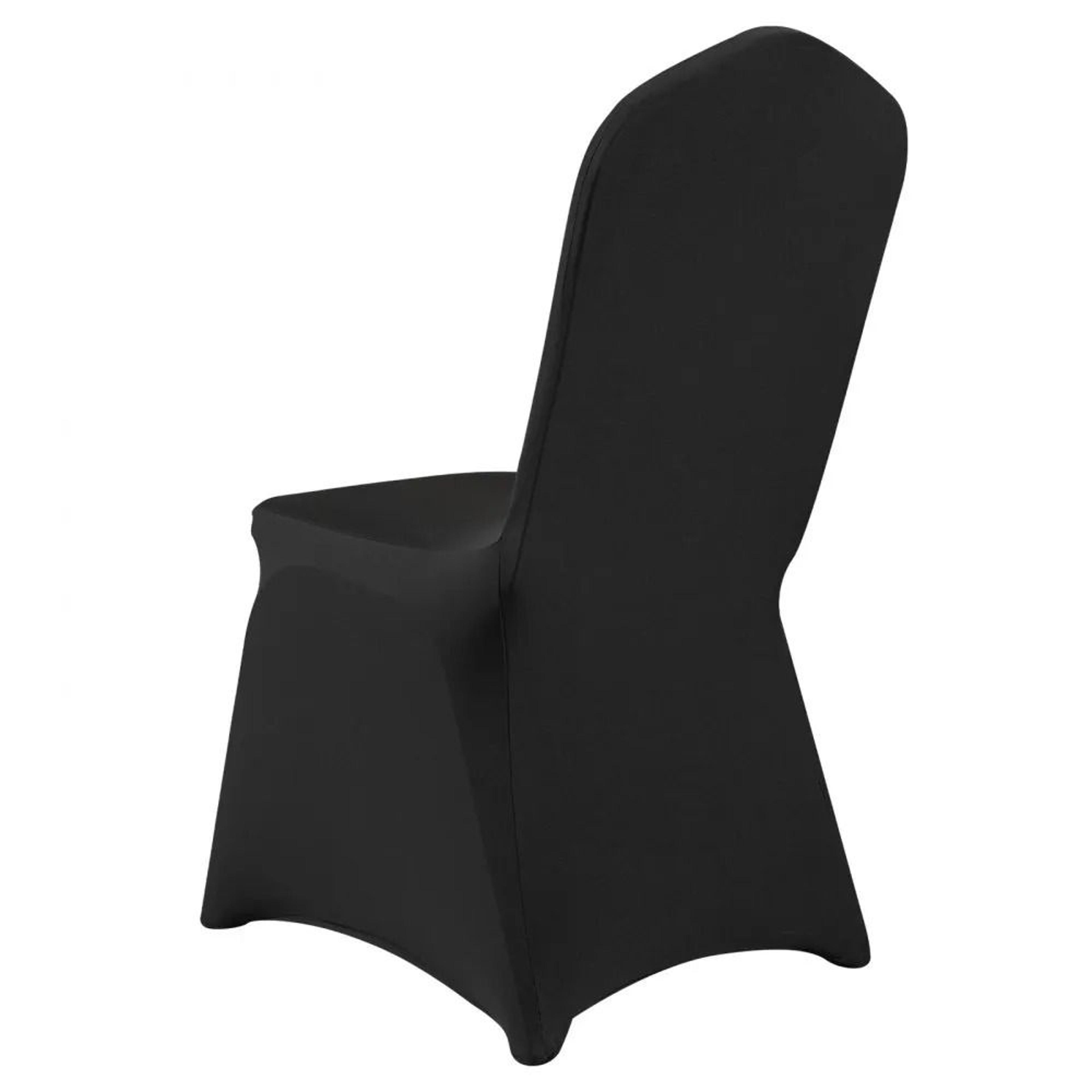 Stretch Spandex Chair Covers For Weddings Banquets And Events 50 Pack Black 9