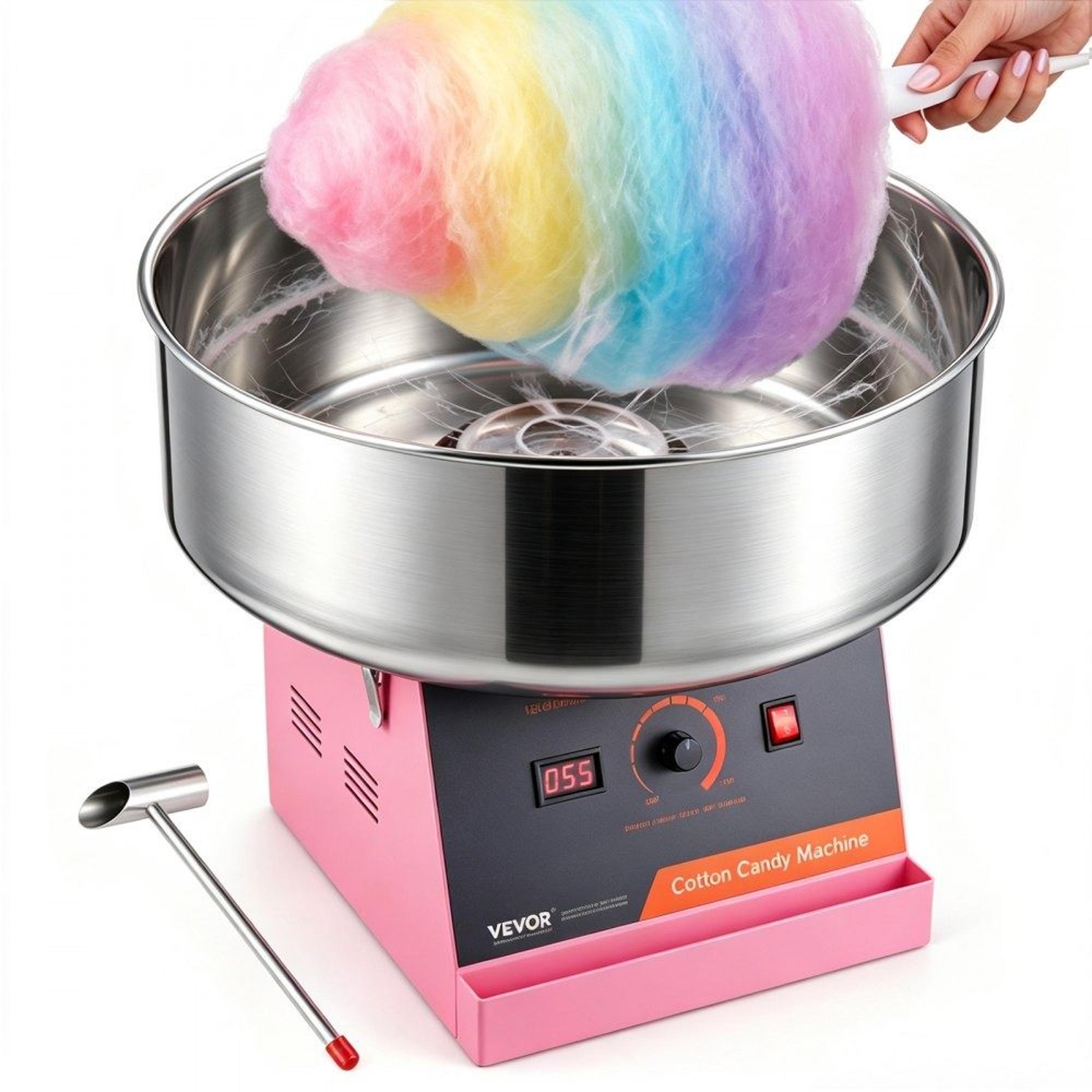commercial cotton candy machine electric candy floss maker for parties and events