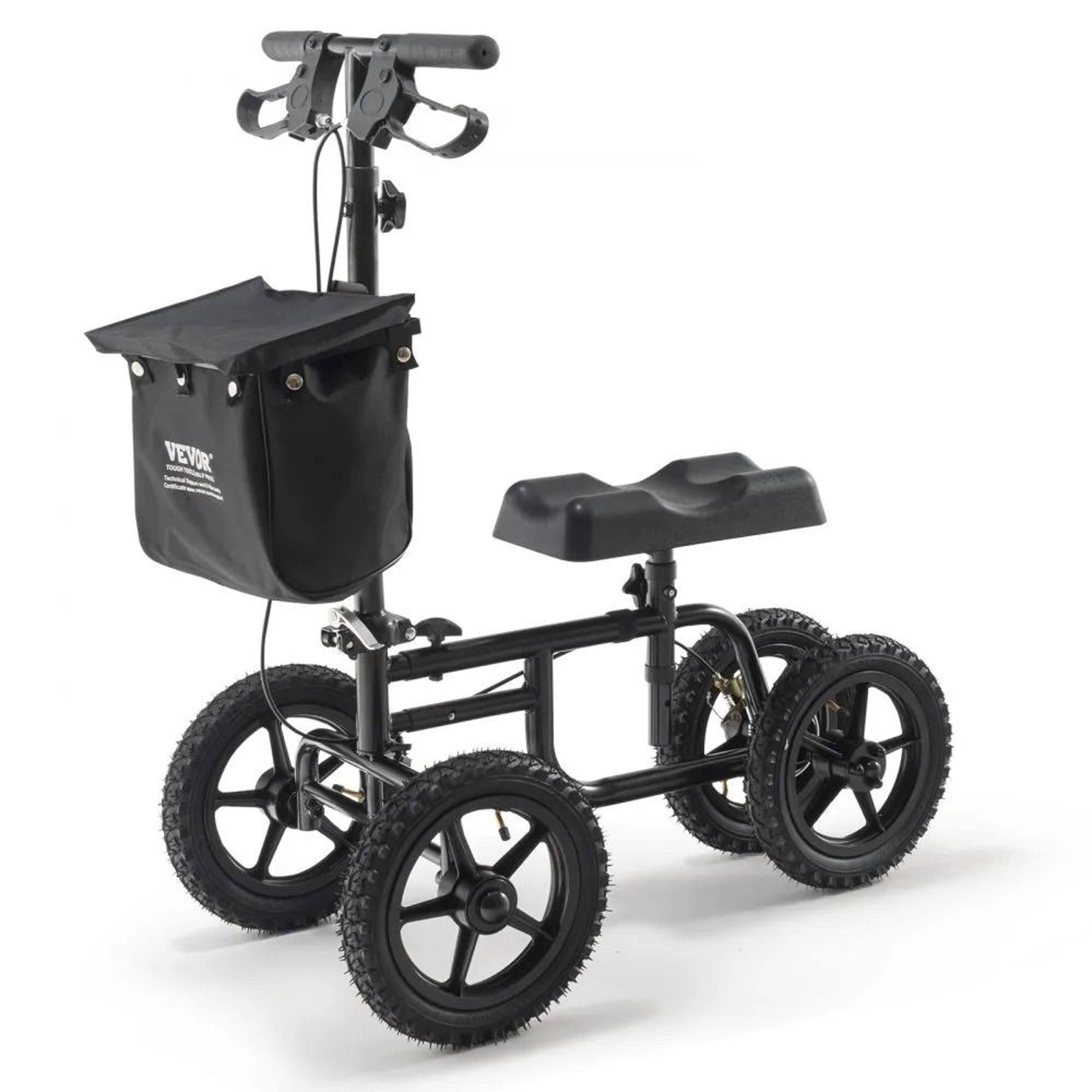 all terrain folding knee scooter steerable knee walker for foot and ankle recovery