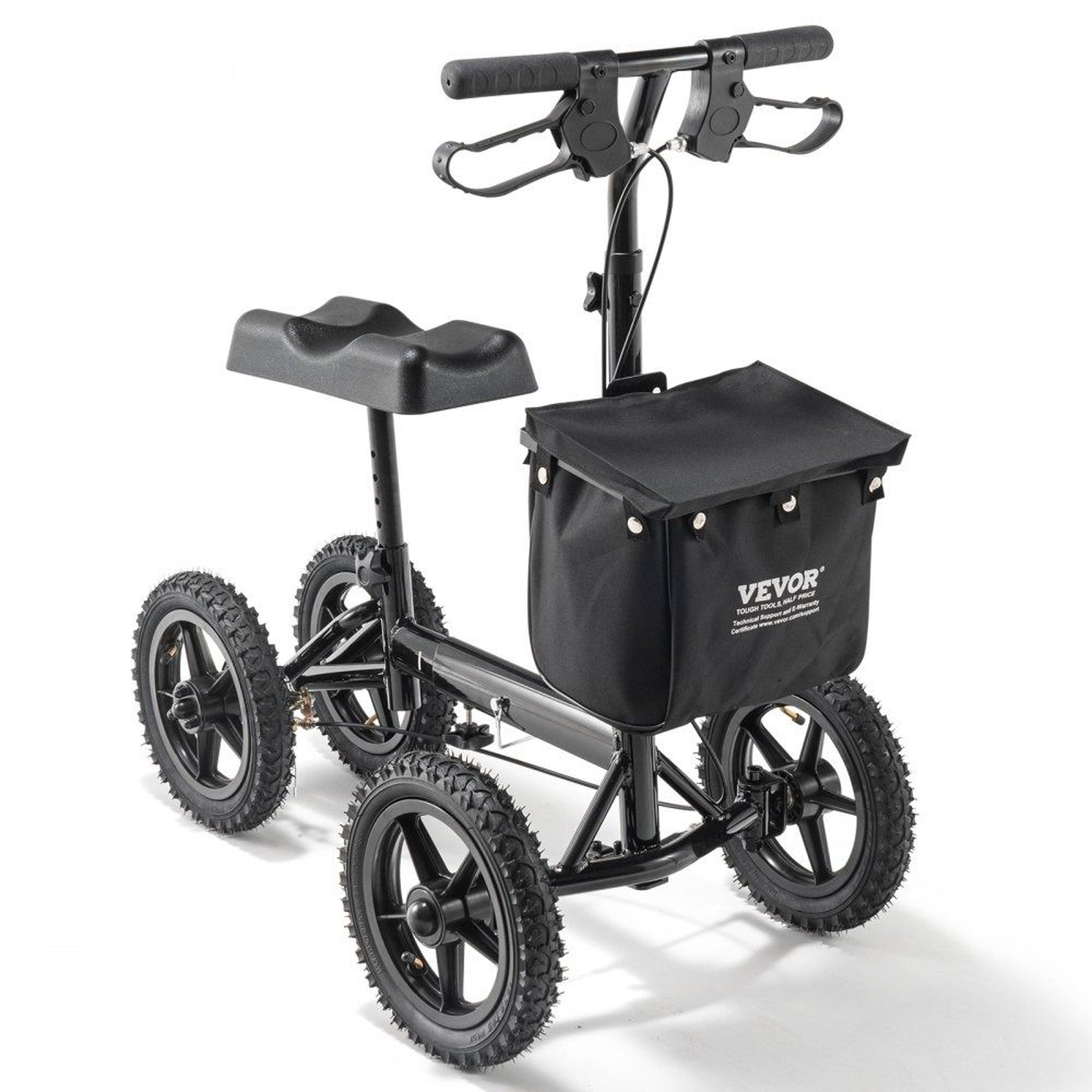 folding knee scooter all terrain knee walker for foot and ankle recovery