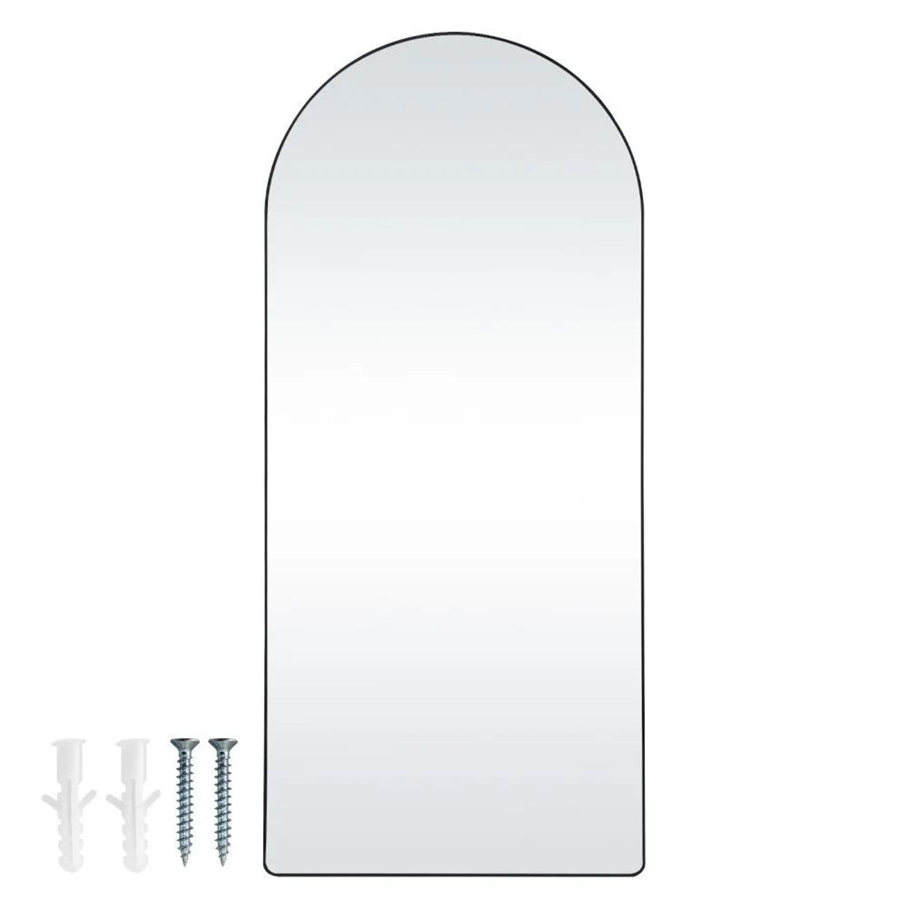 arched full length mirror 71 x 32 inch large floor mirror with aluminum frame for bedroom dressing room