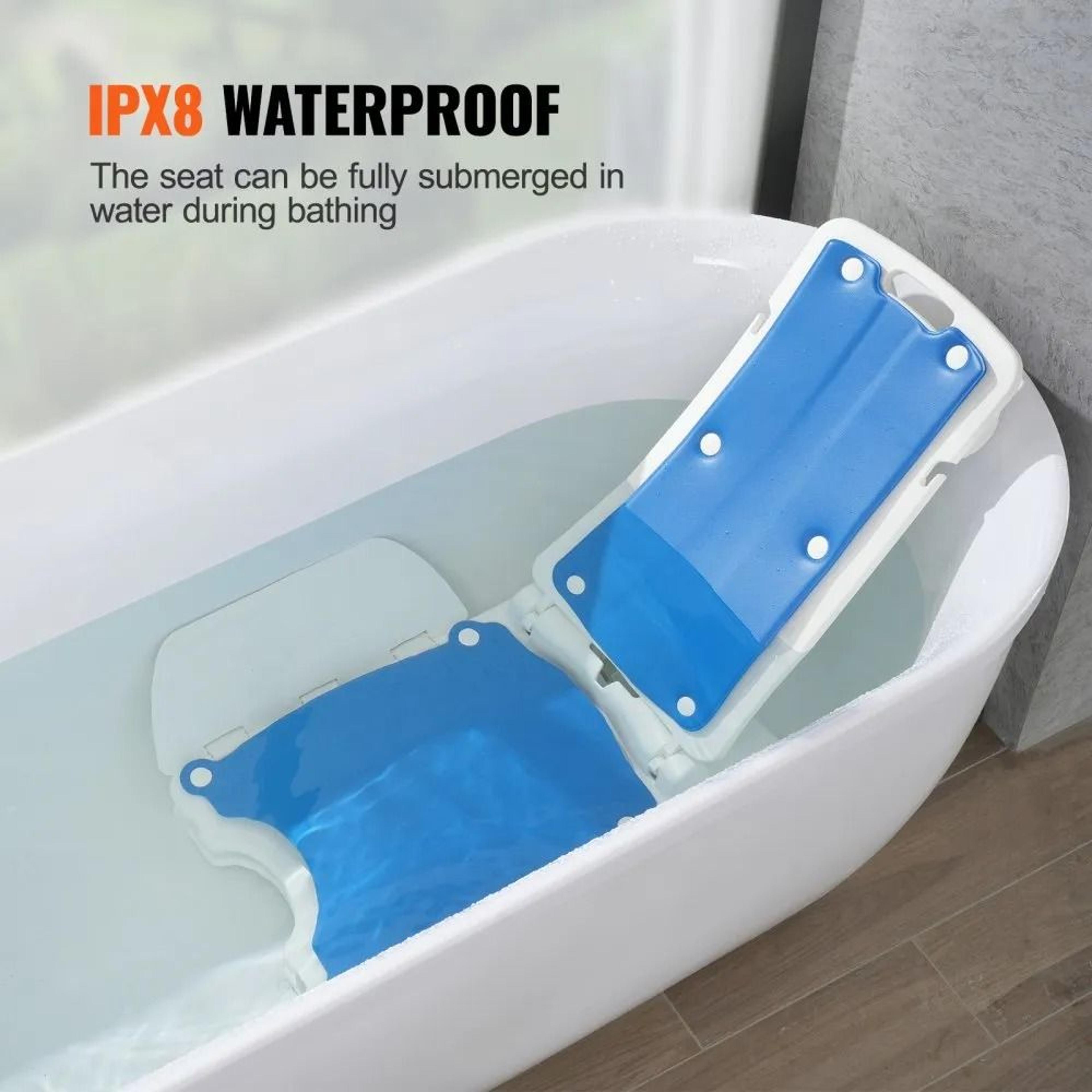 Electric Bath Lift Chair For Seniors Waterproof Mobility Lift With Reclining Backrest 3