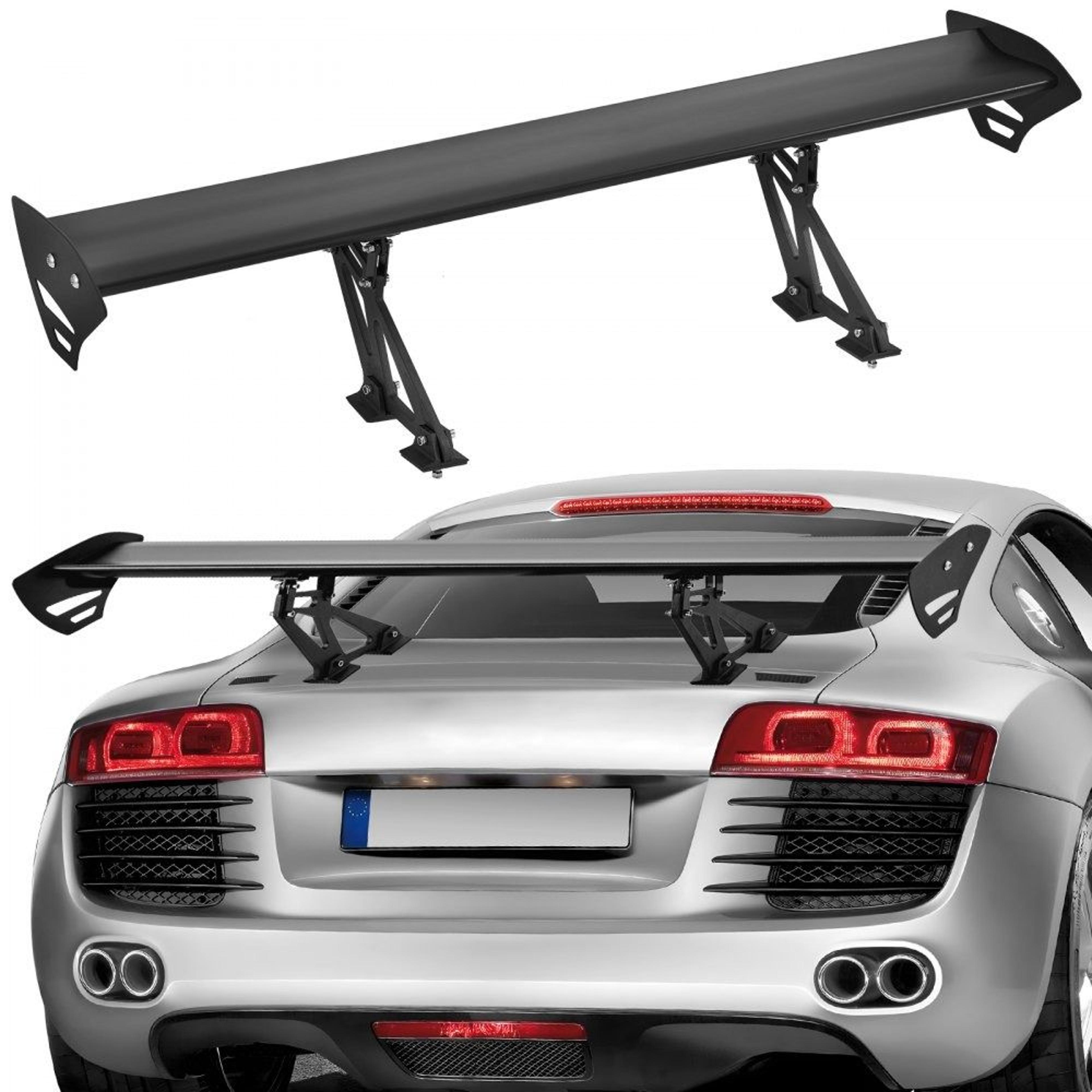 universal gt wing car rear spoiler adjustable aluminum jdm racing wing